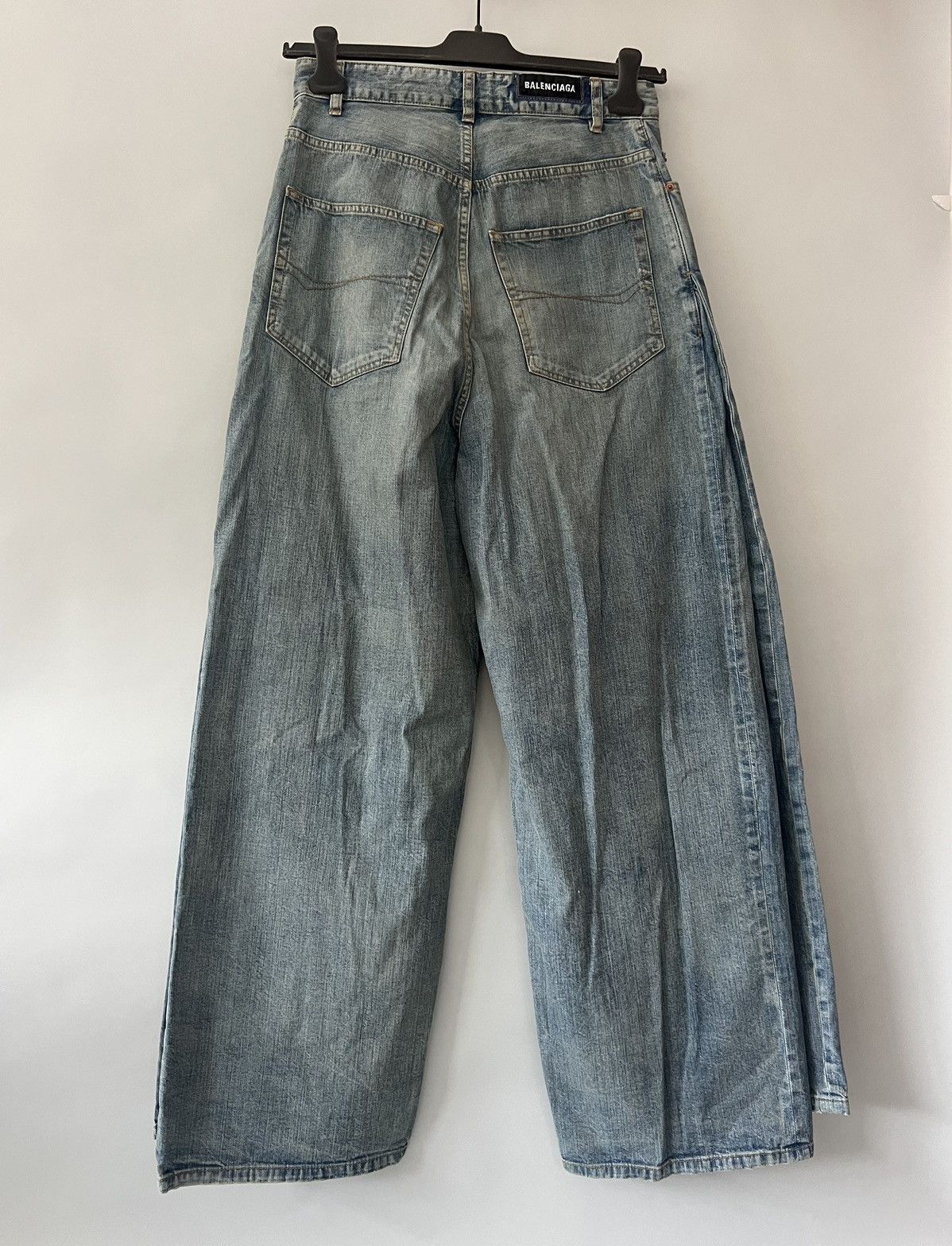Balenciaga Balenciaga Double-Front Draped Denim Jeans Size US 30 / EU 46 - 4 Thumbnail
