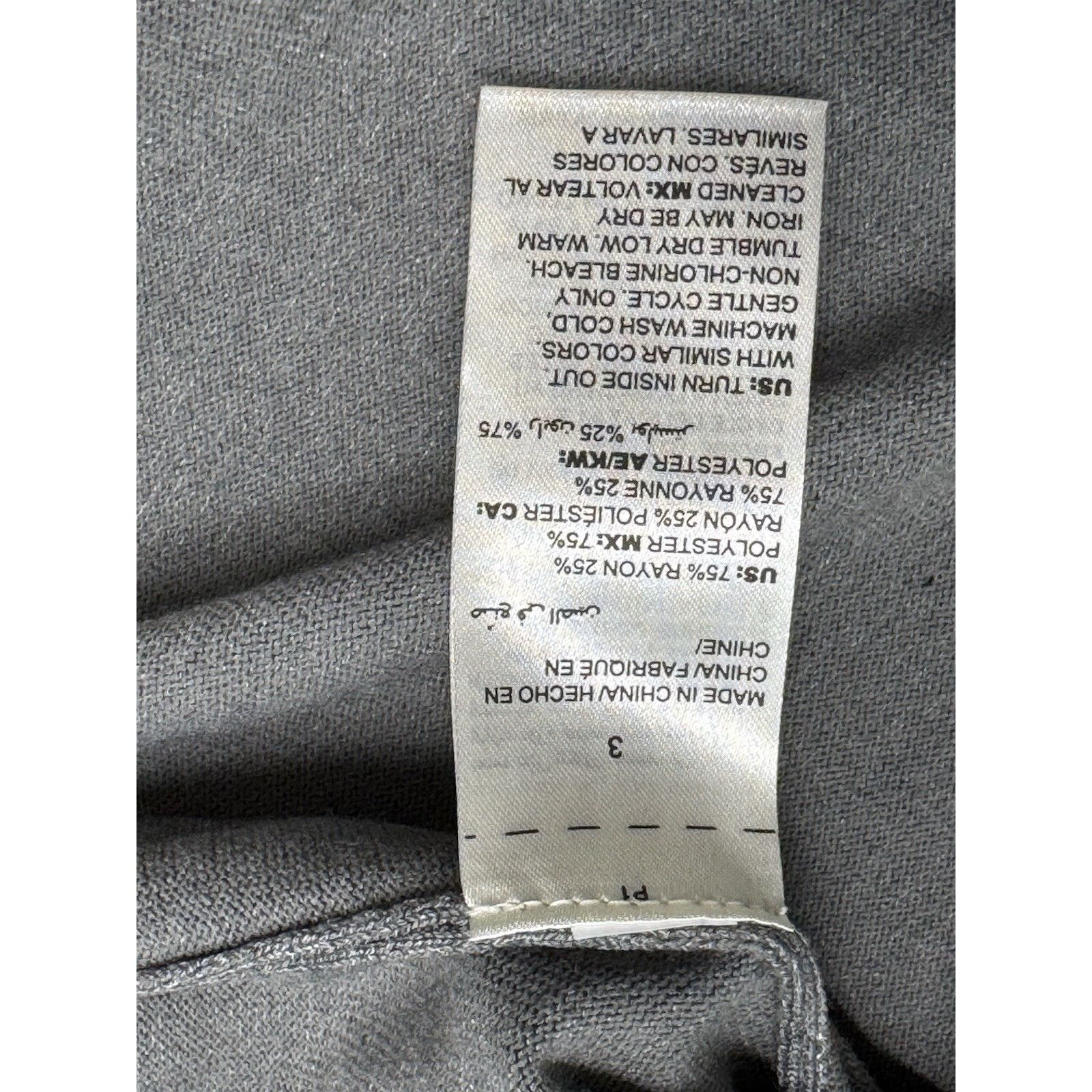 Chicos Chico's Sweater3Women's Small Gray Long Sleeve Pullover Knit Size S / US 4 / IT 40 - 7 Thumbnail