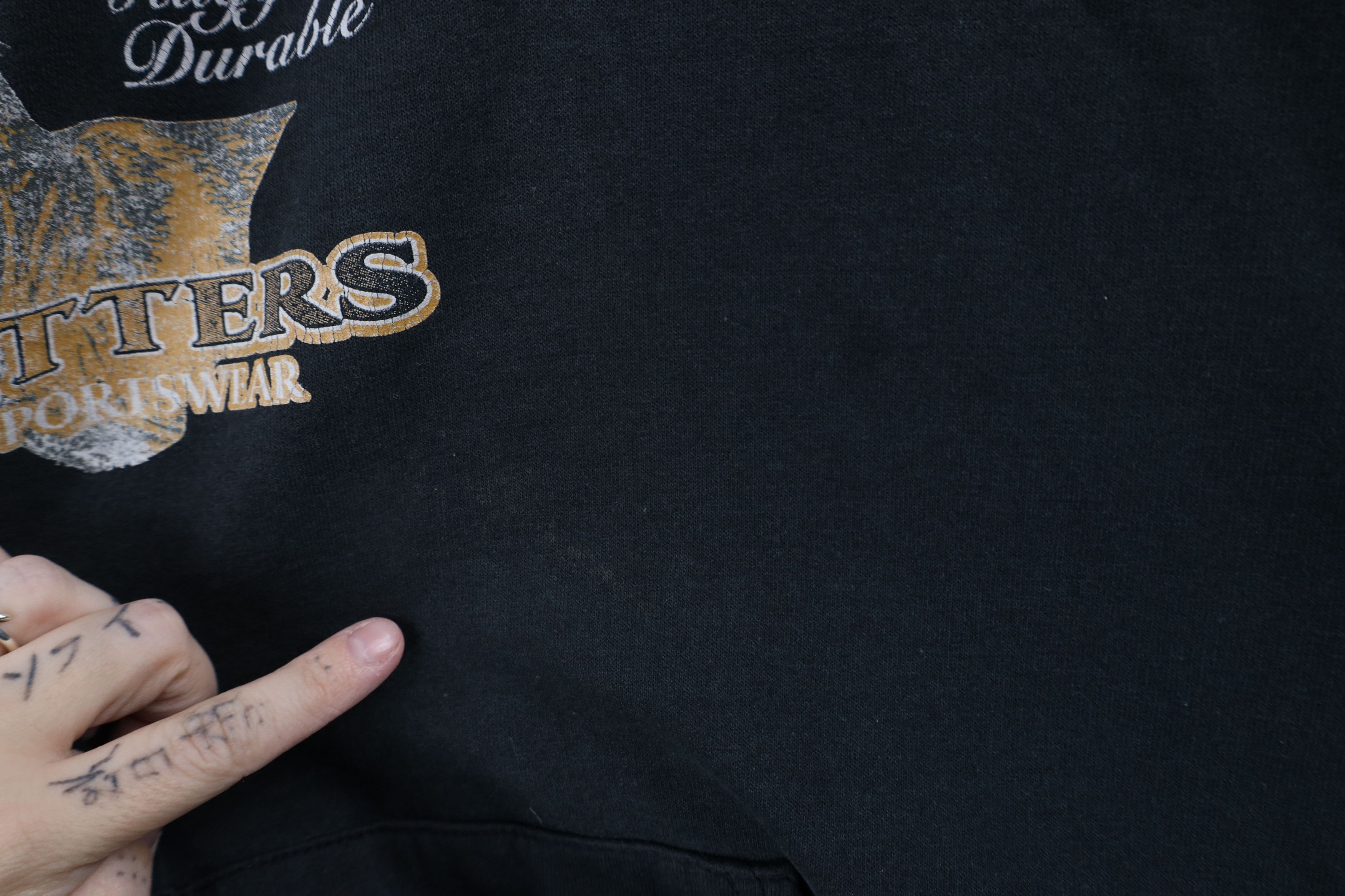Vintage Vintage 90s Streetwear Deer Buck Nature Hoodie Black Size US XXL / EU 58 / 5 - 7 Thumbnail