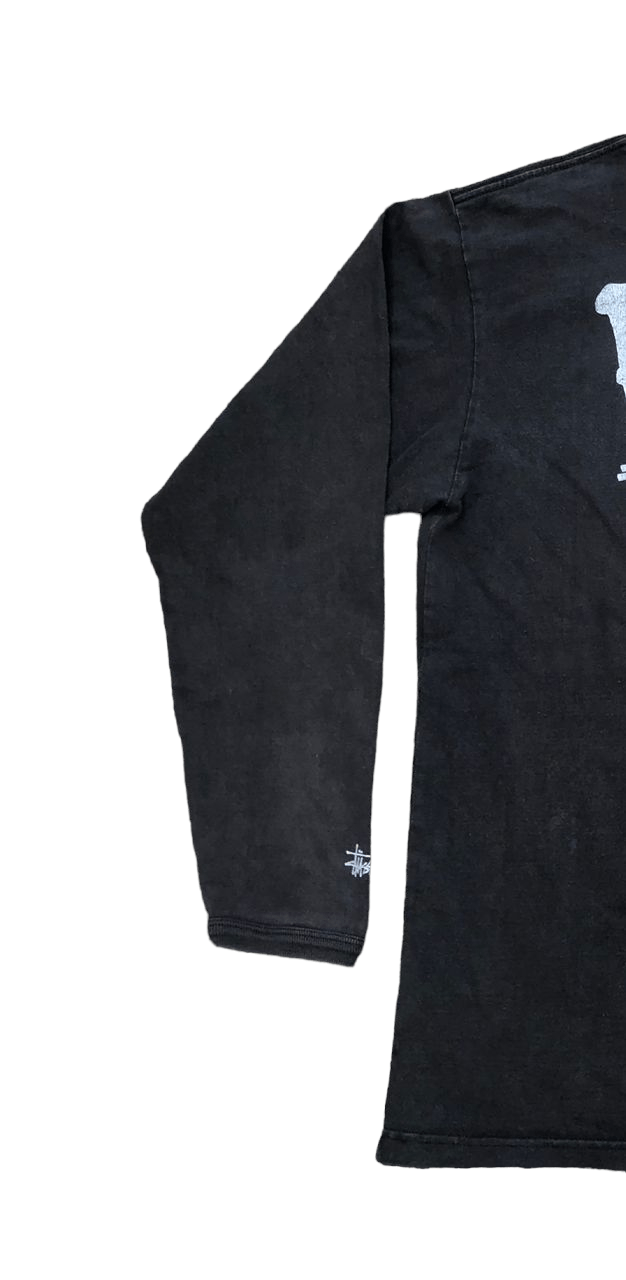 Stussy Vintage Y2K Stussy Peace Is King Long Sleeve Tee Sunfaded Size US XL / EU 56 / 4 - 18 Thumbnail
