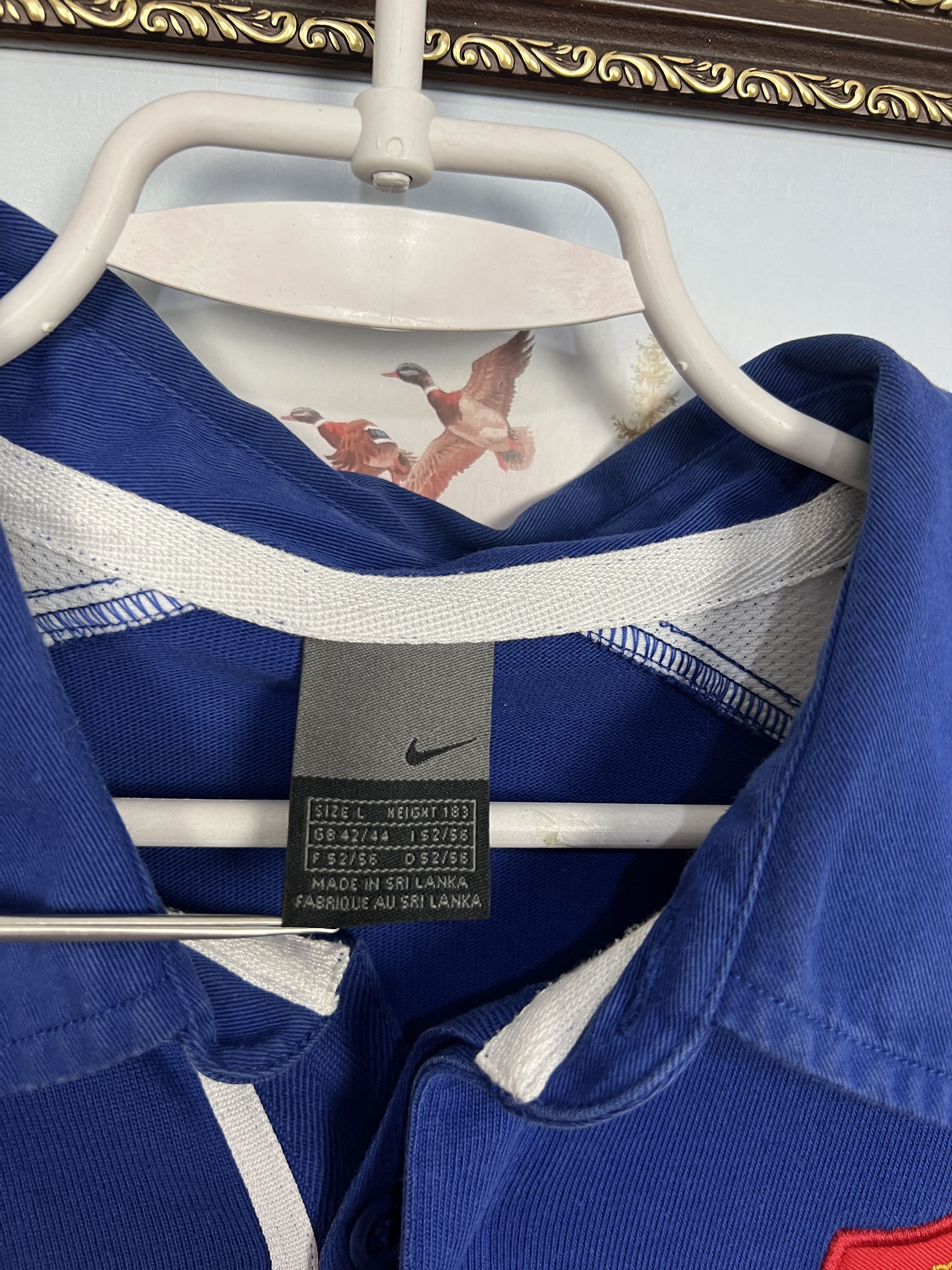 Nike Vintage 2000's France Rugby Union Long Sleeve Jersey Trikot Size US L / EU 52-54 / 3 - 5 Thumbnail