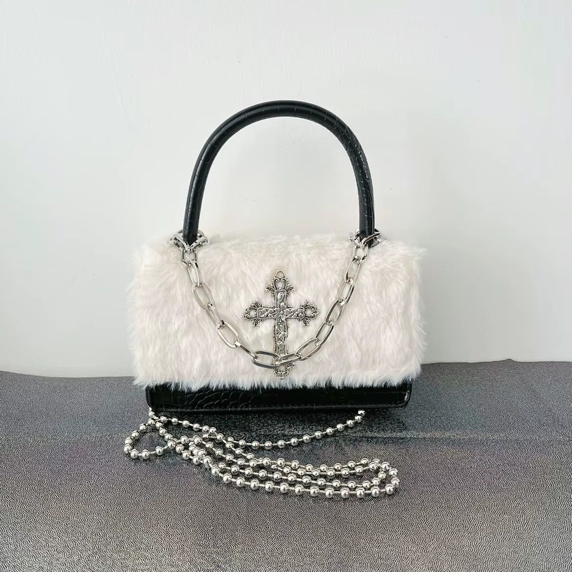 Other Black and White Y2k Gothic Handbag Size ONE SIZE - 1 Thumbnail