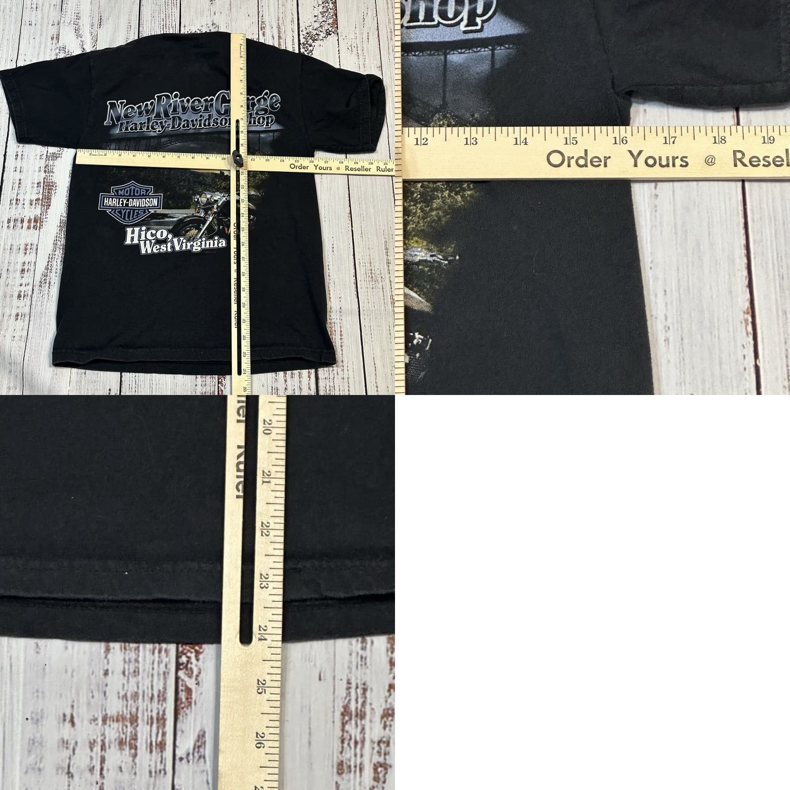 Harley Davidson Harley-Davidson American Legend Tee New River Gorge Women's Small USA Made T-Shirt Casual Graphic Geared for Biker Moto USA Womens Small Size S / US 4 / IT 40 - 8 Thumbnail