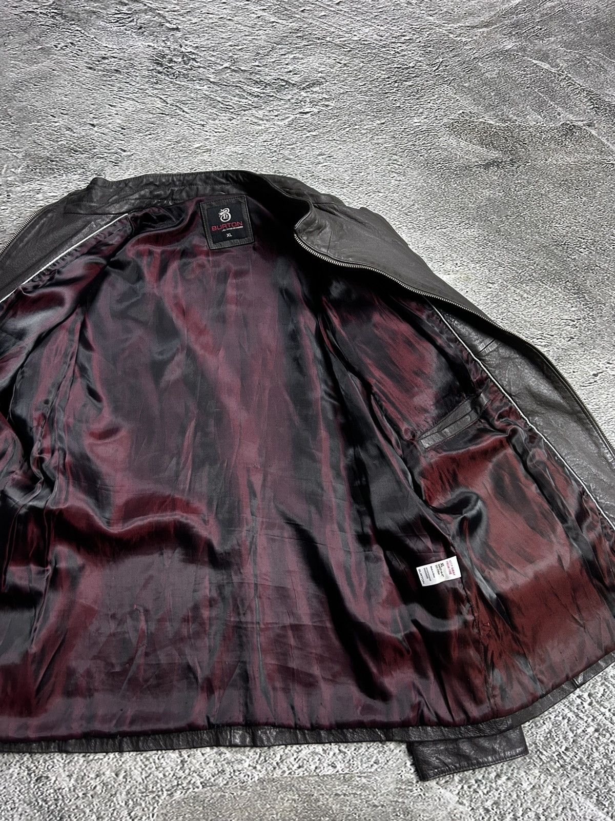 Burton Vintage Burton Leather Jacket Avant Garde Rare Brown Size US XL / EU 56 / 4 - 8 Thumbnail