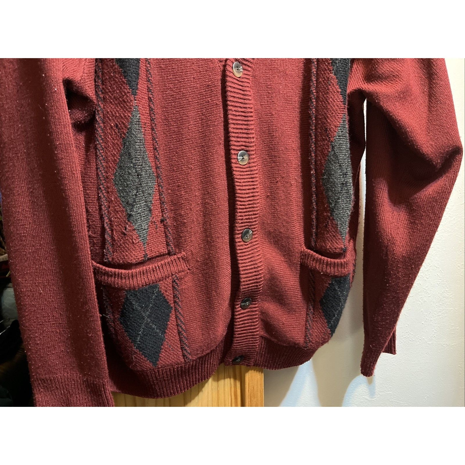 Haband Vintage Haband Cardigan Sweater Men's Large Red preppy 90s Size US L / EU 52-54 / 3 - 5 Thumbnail