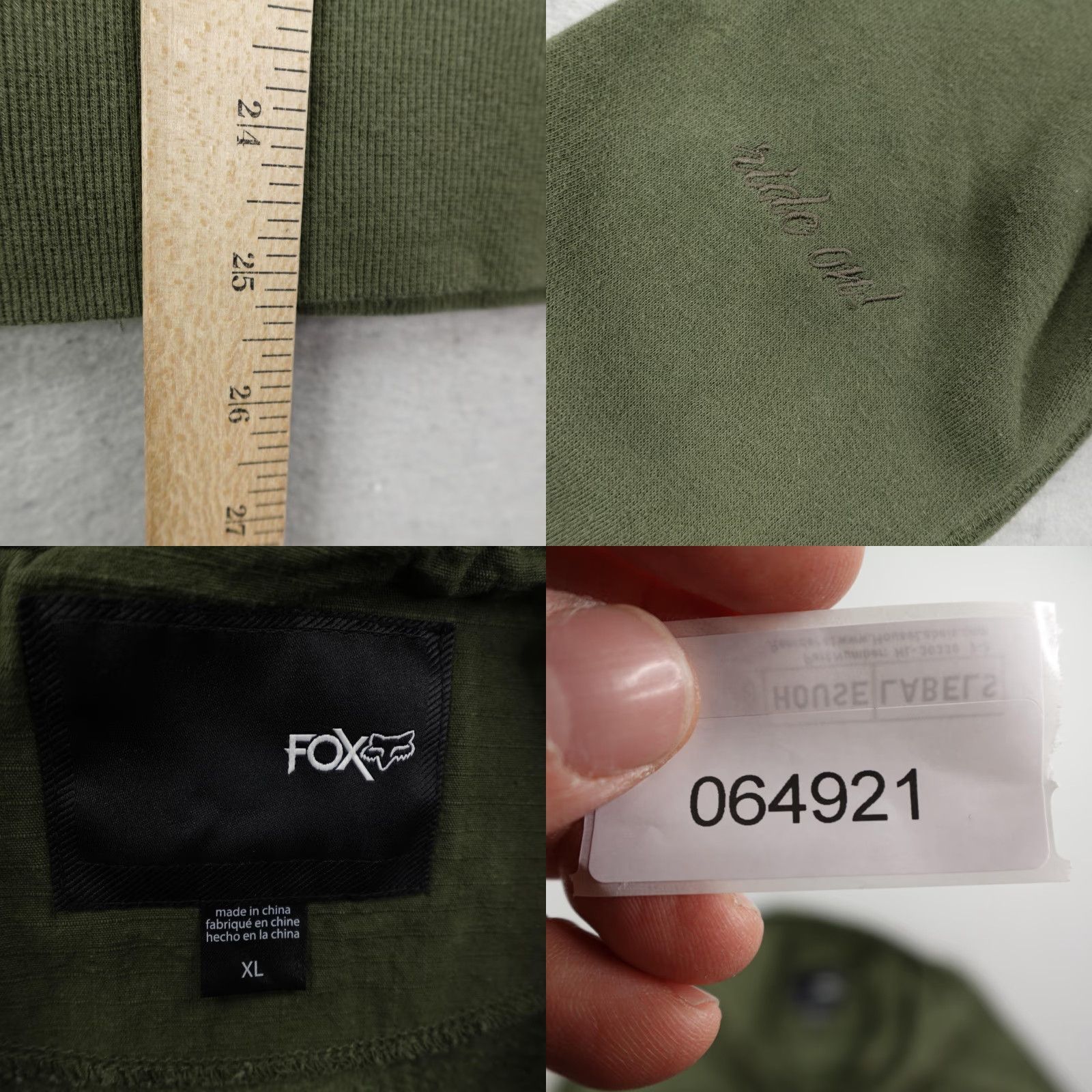 Fox Racing Fox Racing Jacket Womens XL Green Full Zip Up Moto Layered Lined Ripstop Coat Size XL / US 12-14 / IT 48-50 - 8 Thumbnail