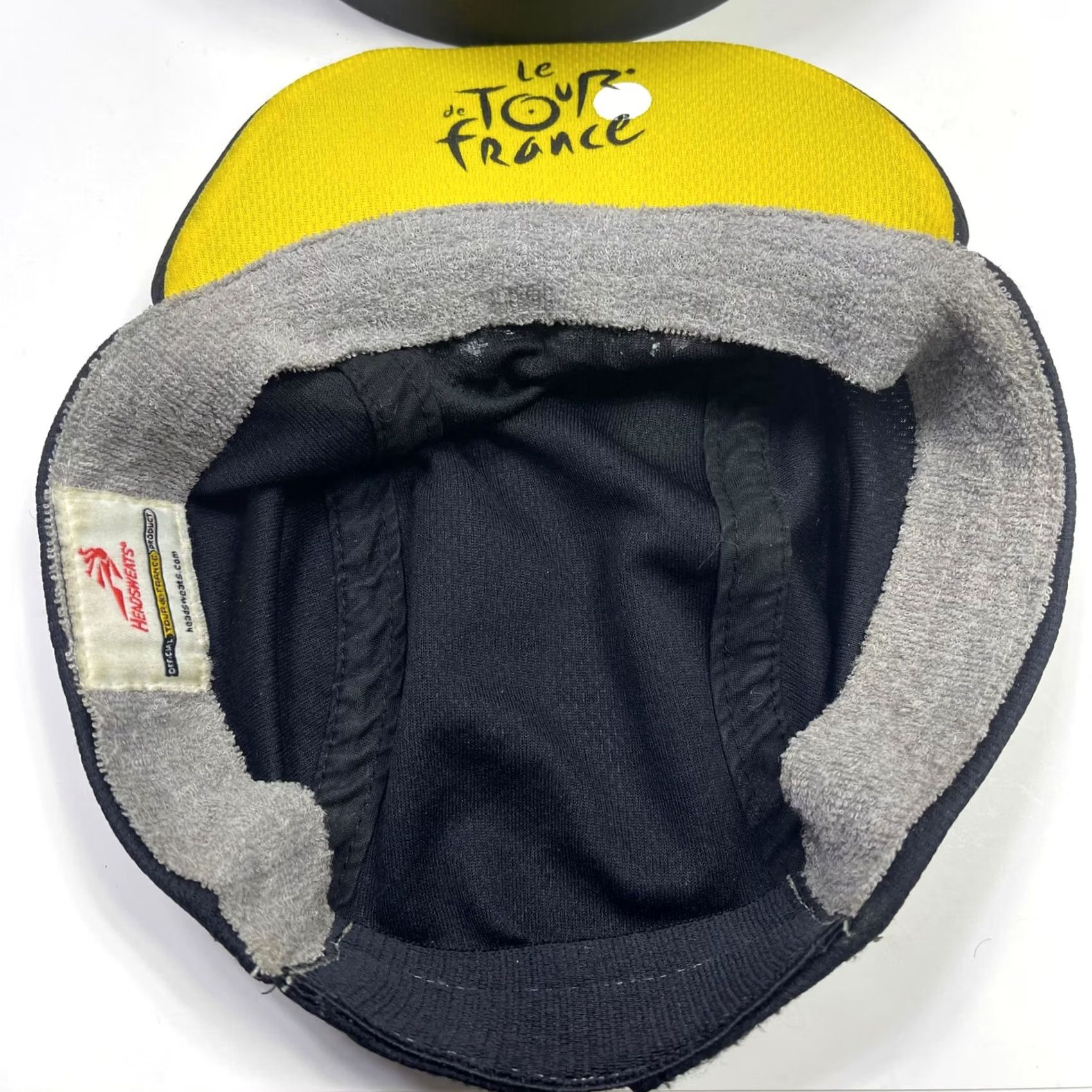 Vintage Headsweats Le Tour de France 3 Panel Cycling Hat Cap Black Lightweight 1 Size Adjustable Mens Hat Size ONE SIZE - 6 Thumbnail