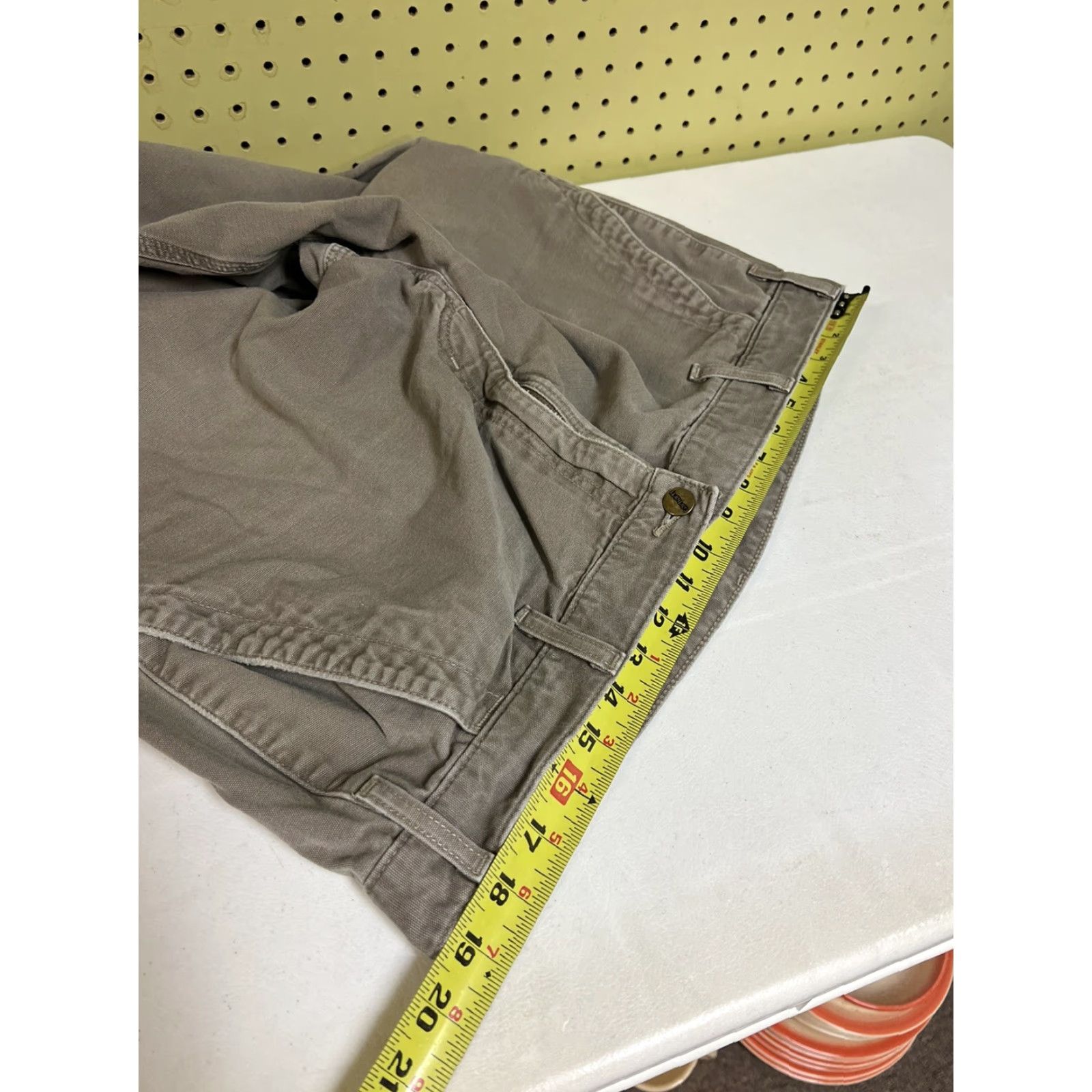 Carhartt VINTAGE Carhartt Pants Men Carpenter Canvas Cotton Brown Green 38X28 Work Distressed Mens Size US 38 / EU 54 - 6 Thumbnail