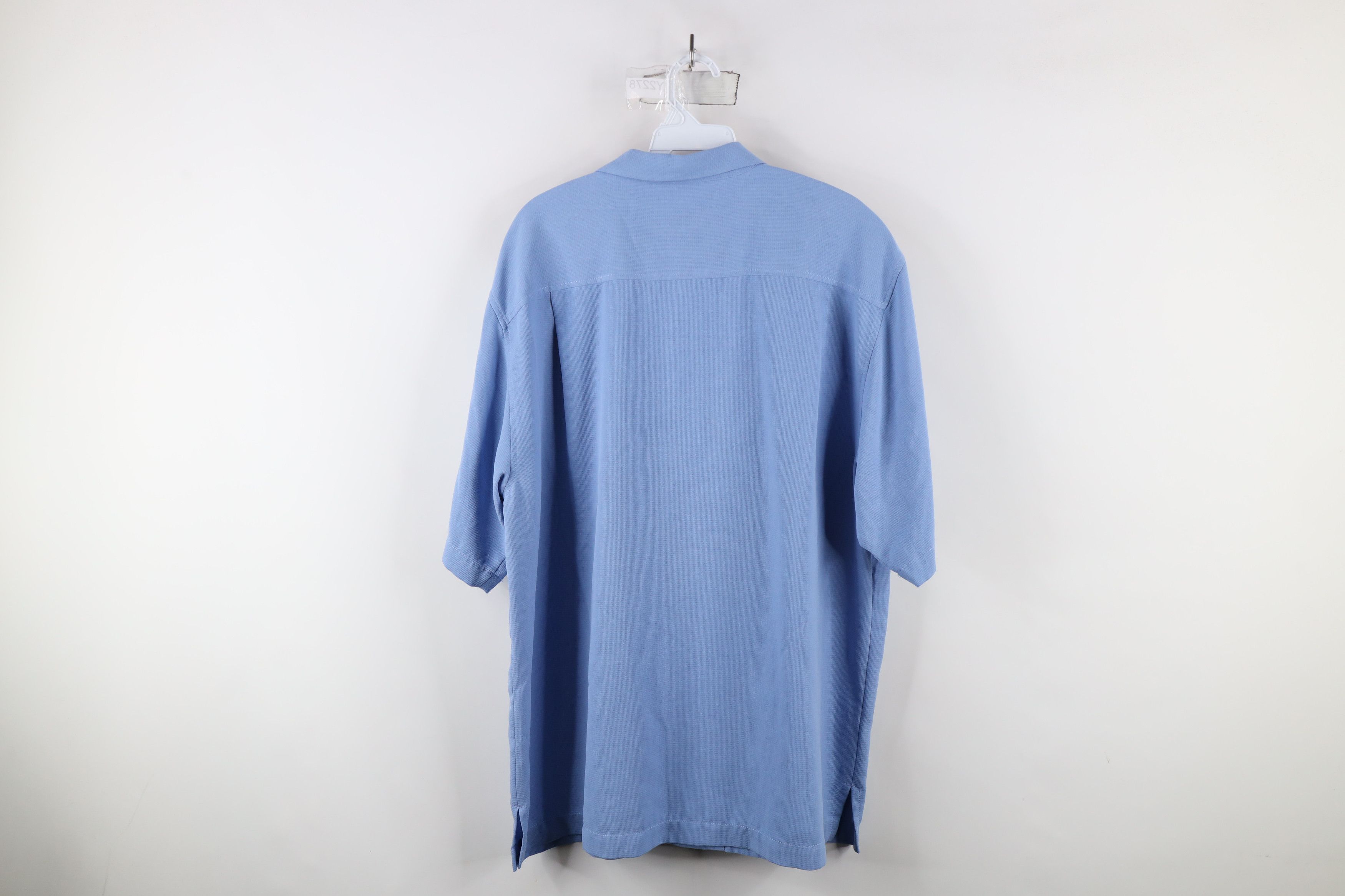 Tommy Bahama × Vintage Vintage Tommy Bahama Silk Blend Looped Collar Button Shirt Size US M / EU 48-50 / 2 - 12 Thumbnail