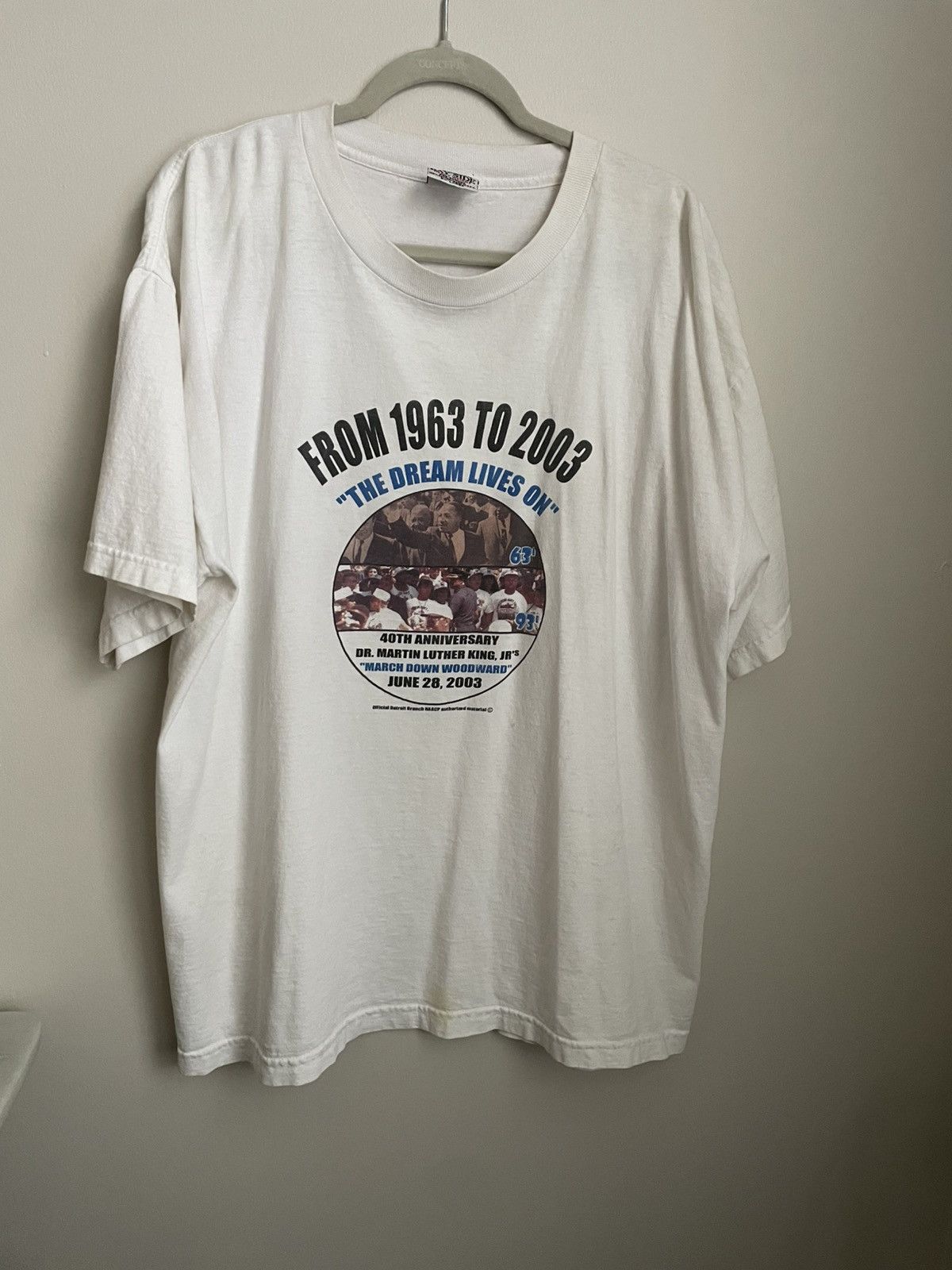 Vintage Vintage MLK Anniversary 1993 Detroit Shirt Size US XXL / EU 58 / 5 - 2 Thumbnail