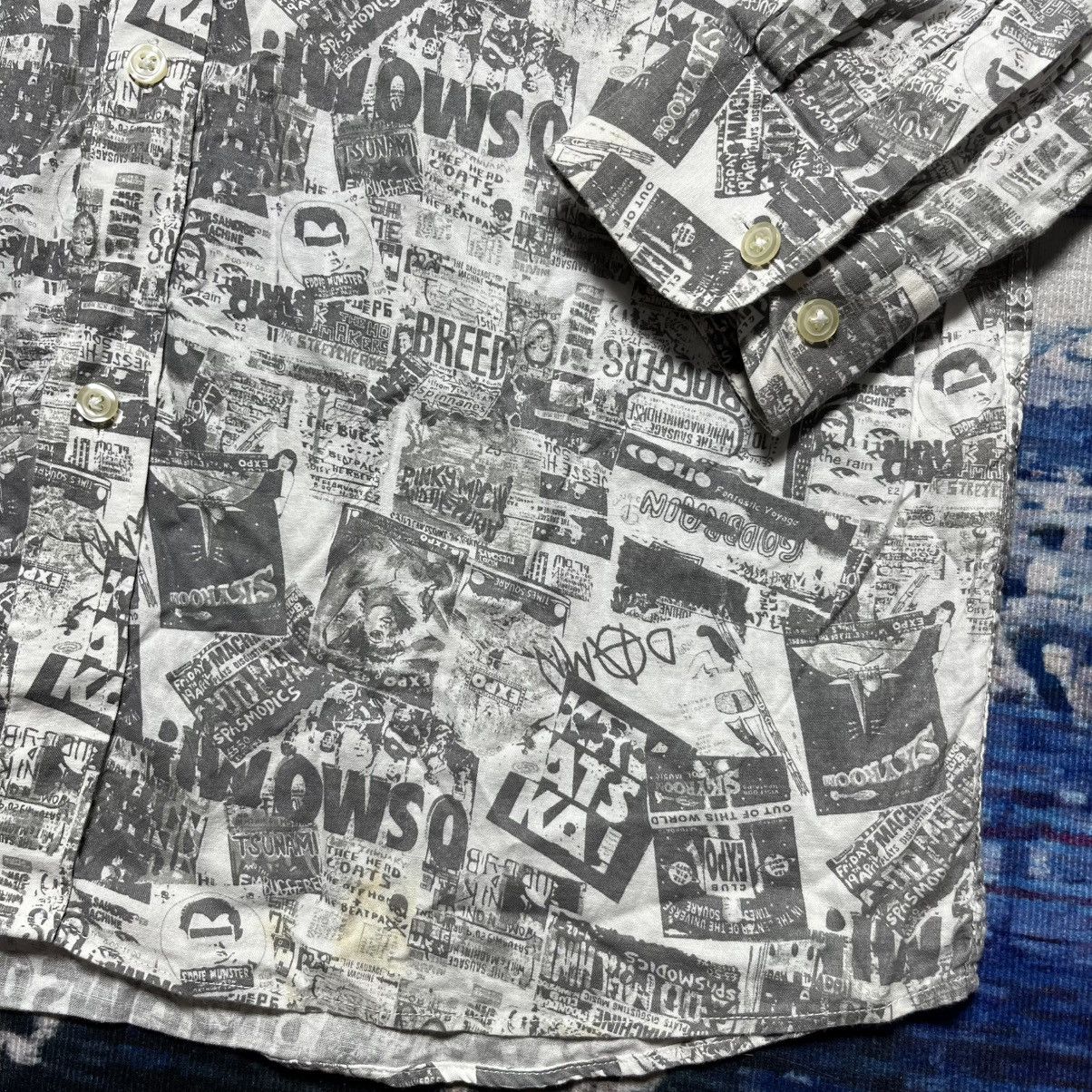 Splendid RARE Splendid Anarchiest Punk Full Print Shirt Button Up Size US M / EU 48-50 / 2 - 8 Thumbnail