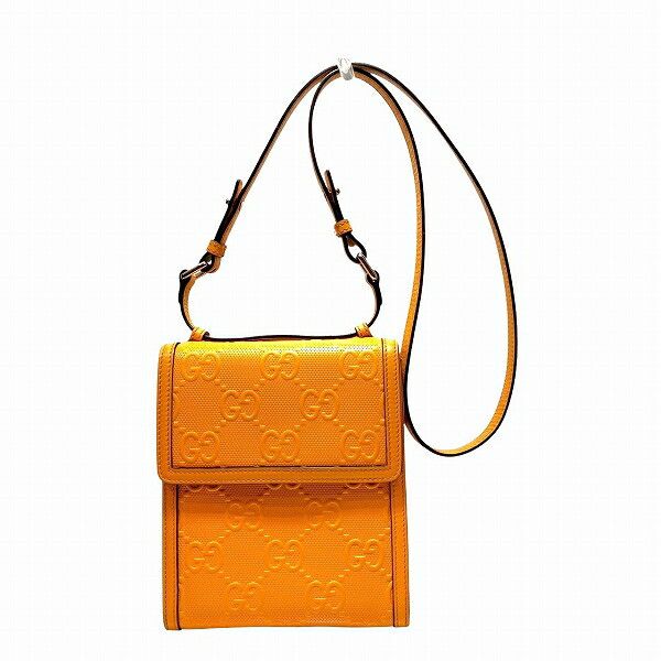 Gucci Gucci Gucci GG Embossed Messenger Bag Leather Shoulder Bag 625782 Size ONE SIZE - 1 Thumbnail