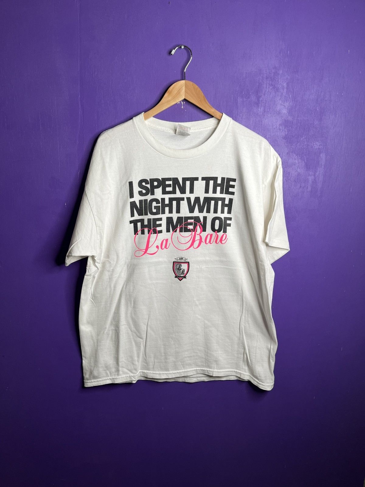 Vintage Vintage 90s I spent the night with the men of La bare tee Size US XL / EU 56 / 4 - 1 Thumbnail