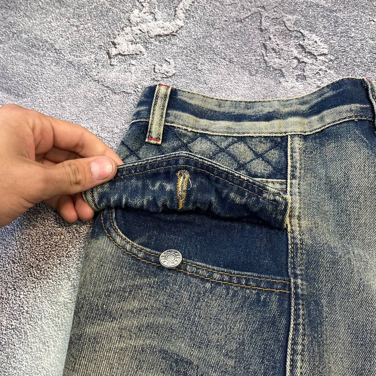 Hysteric Glamour Jeans Dirty Pants Faded Crash Denim Thrashed Y2K Distressed Size US 33 - 3 Thumbnail