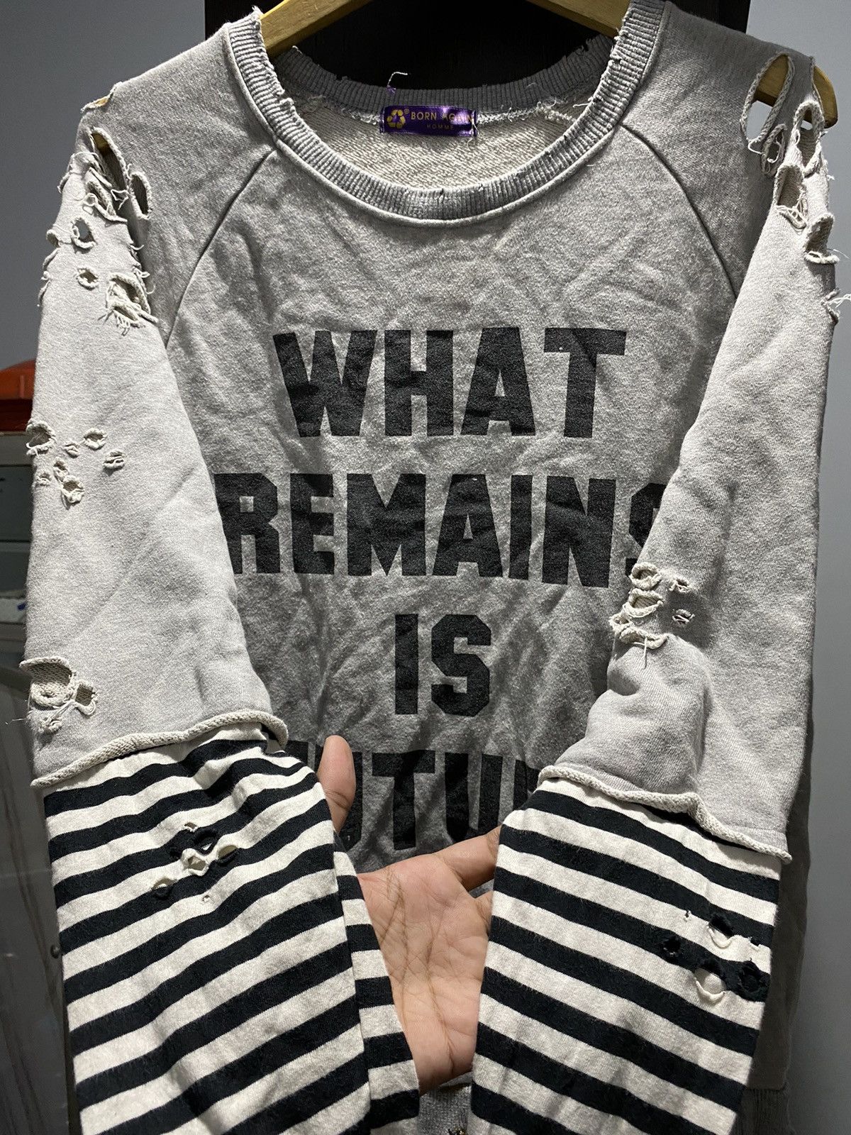 PPFM Born Again Homme cut out double layers sweatshirts cdg style Size US L / EU 52-54 / 3 - 5 Thumbnail