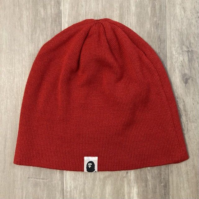 Bape × Swarovski Red Swarovski BAPE STA logo beanie knit cap a bathing ape Size ONE SIZE - 3 Thumbnail