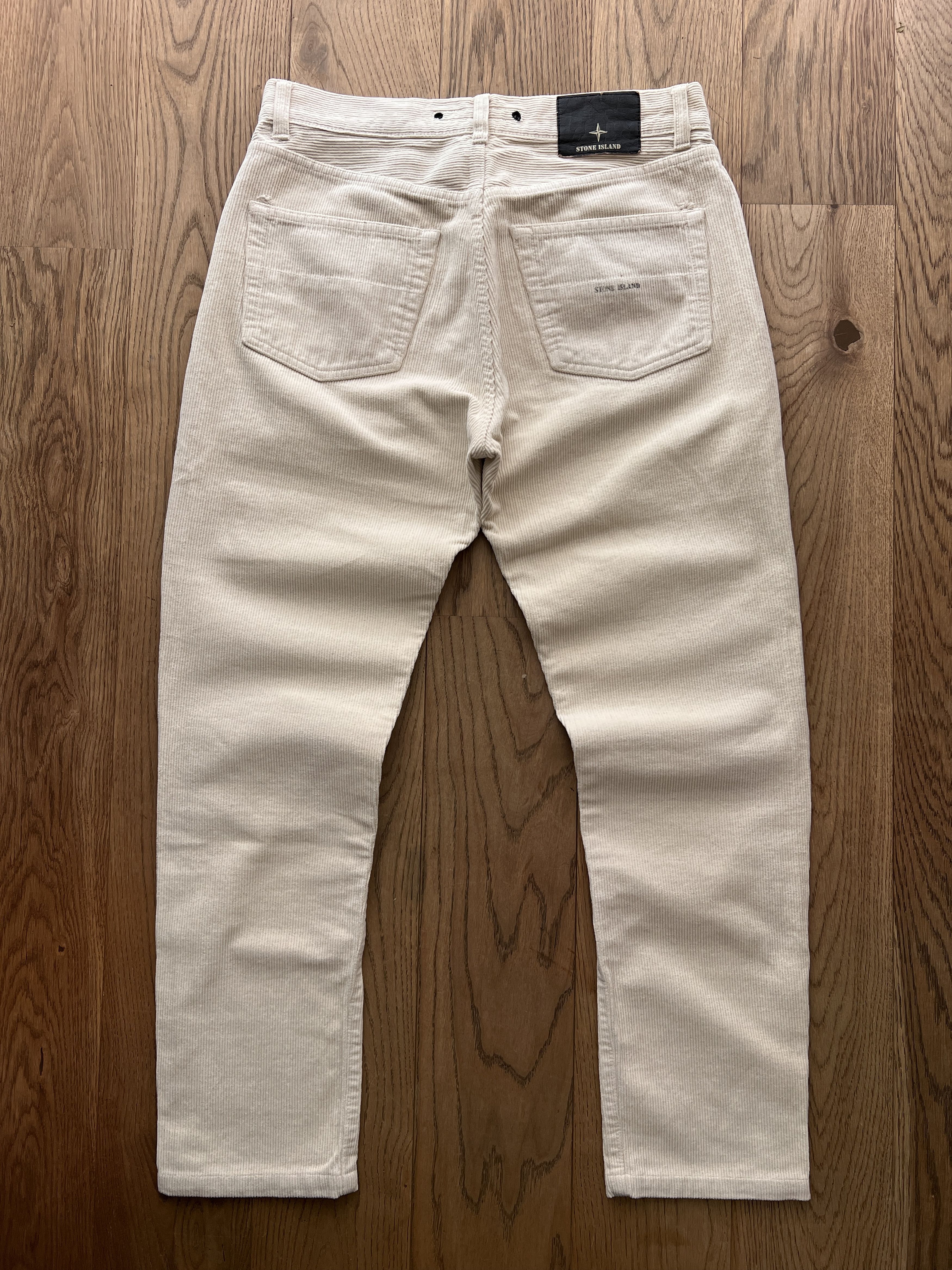 Stone Island Rare! Stone Island vintage 90s cream corduroy pants velvet Size US 31 - 1 Thumbnail