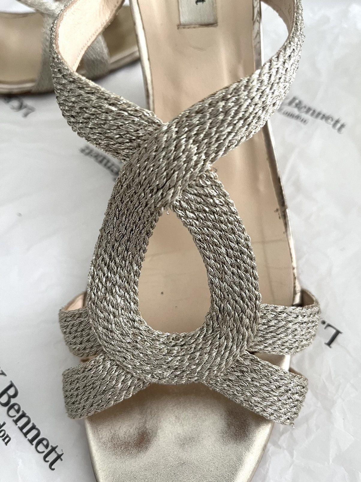 LK Bennett LK Bennett Silver Sandal Size US 11 / IT 41 - 2 Thumbnail