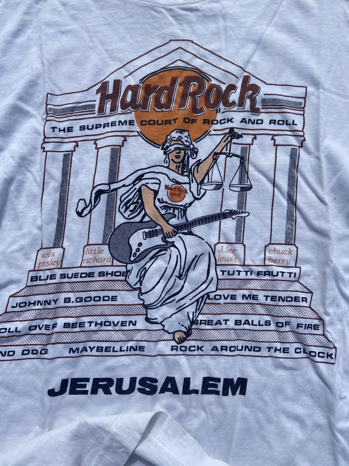 Hard Rock Cafe × Vintage VINTAGE HARD ROCK CAFE JERUSALEM Size US L / EU 52-54 / 3 - 3 Thumbnail