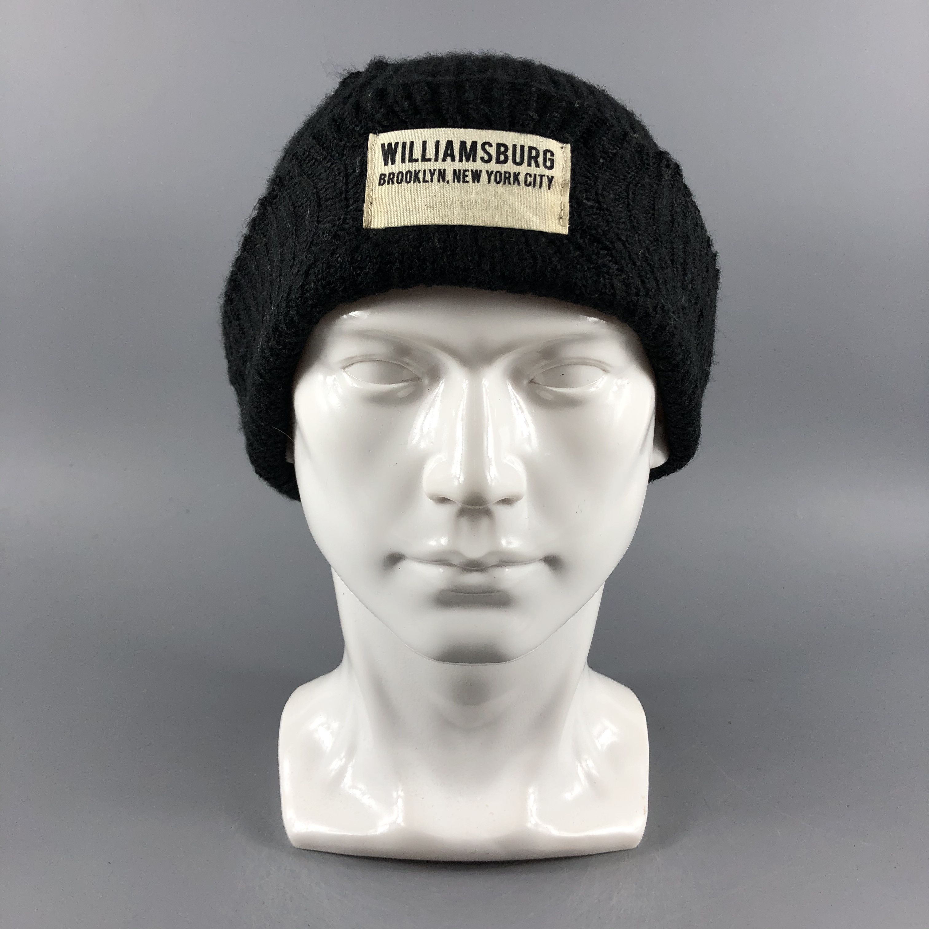 image of Takeo Kikuchi Hats Ribbed Knit Beanie Slouchy Snow Cap B599, Men's