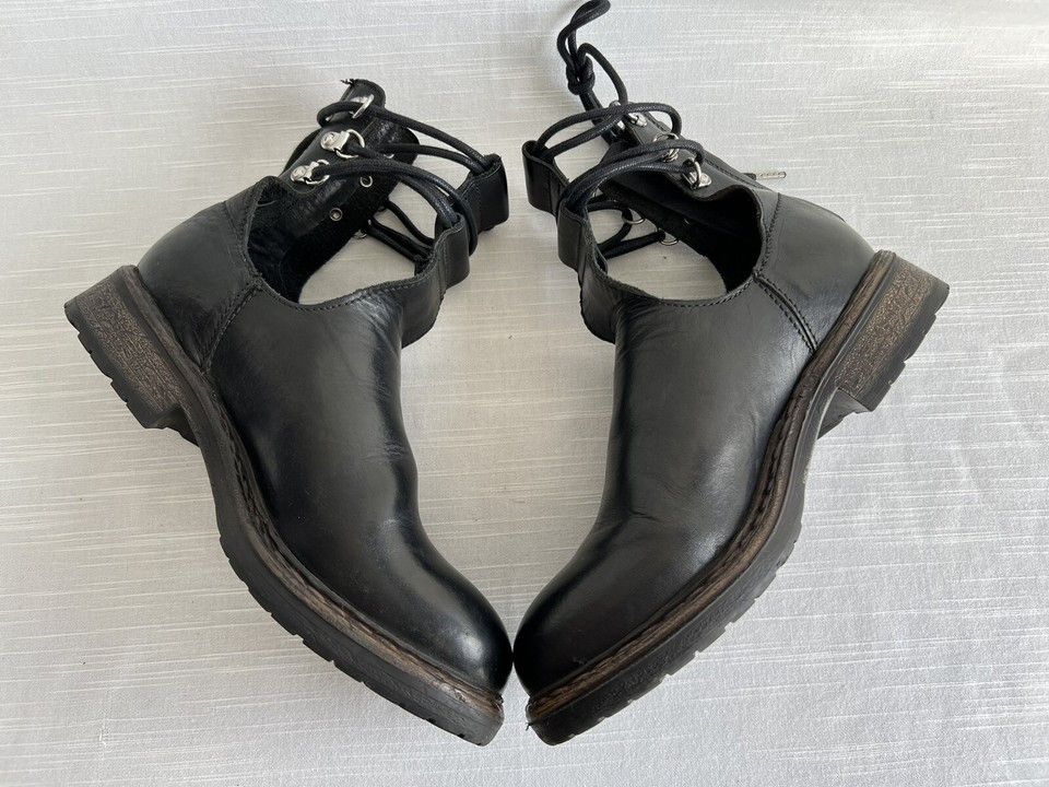 Diesel Diesel Leather Women's Shoes Boots Black Size 37 Size US 7 / IT 37 - 6 Thumbnail