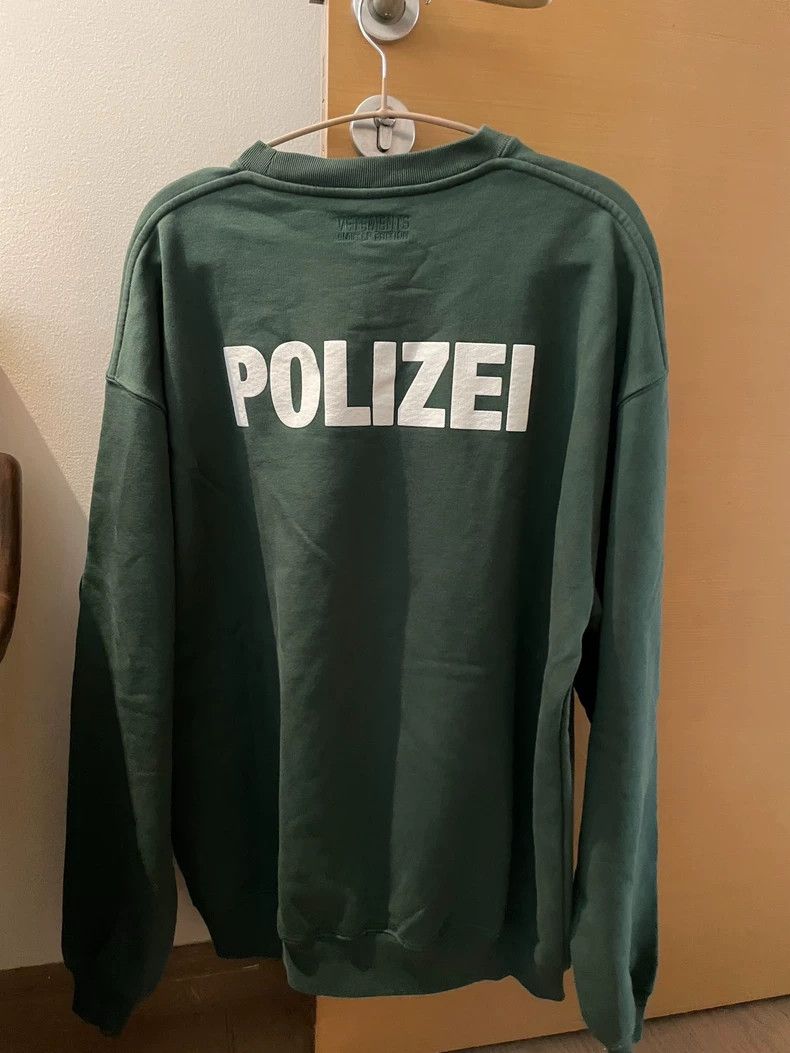Vetements Vetements POLIZEI Police Hoodie, Size XS Size US XS / EU 42 / 0 - 2 Thumbnail