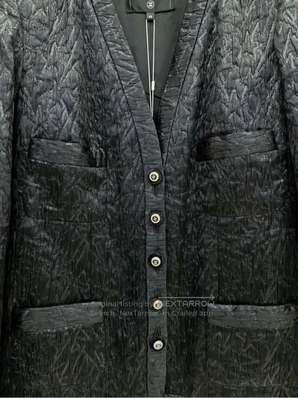 Chanel Chanel Black Silk Blend Women's Jacket . Size S / US 4 / IT 40 - 3 Thumbnail