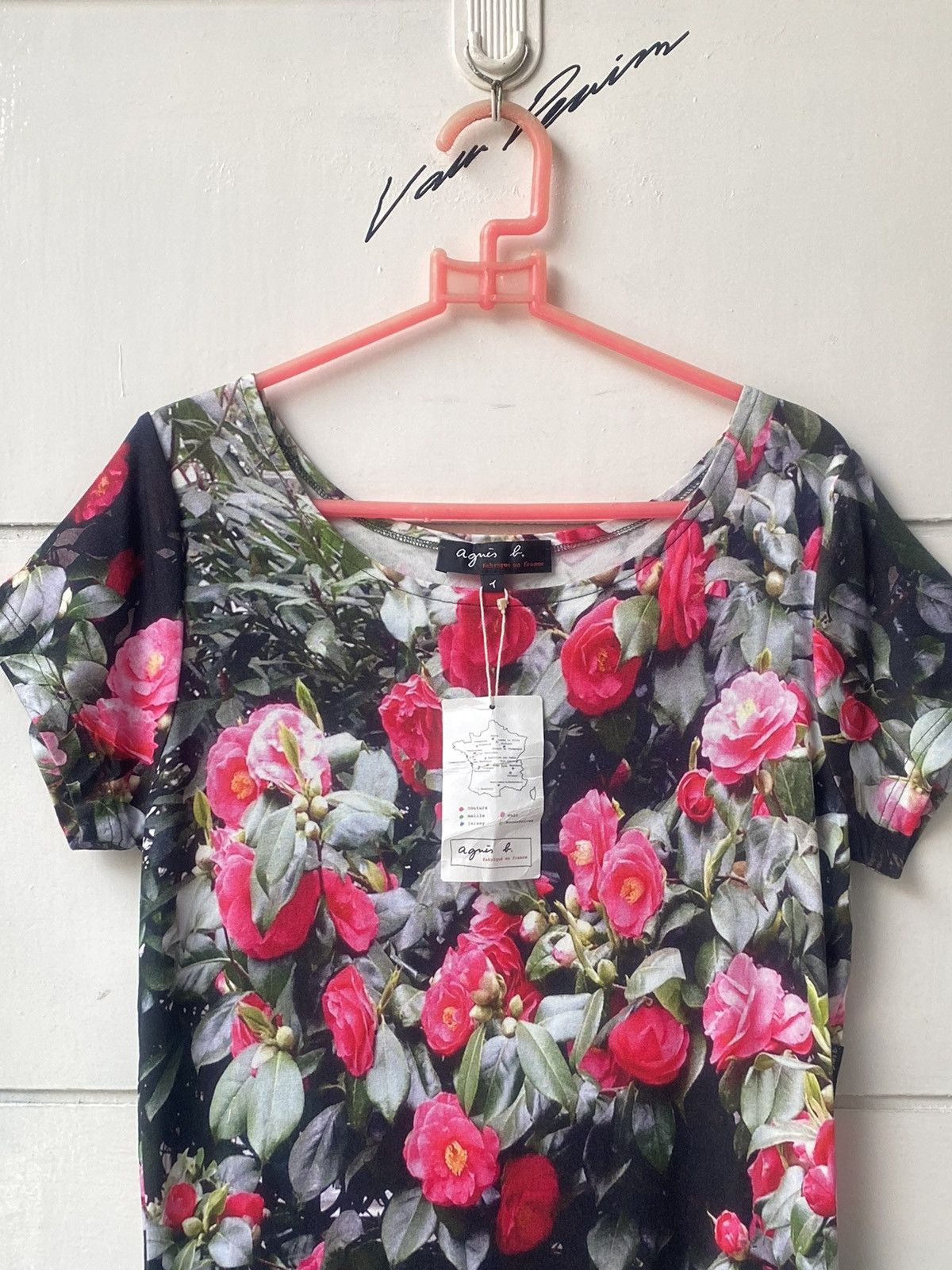 agnes b. AGNES B Flower Motive Dress Size XS / US 0-2 / IT 36-38 - 7 Thumbnail