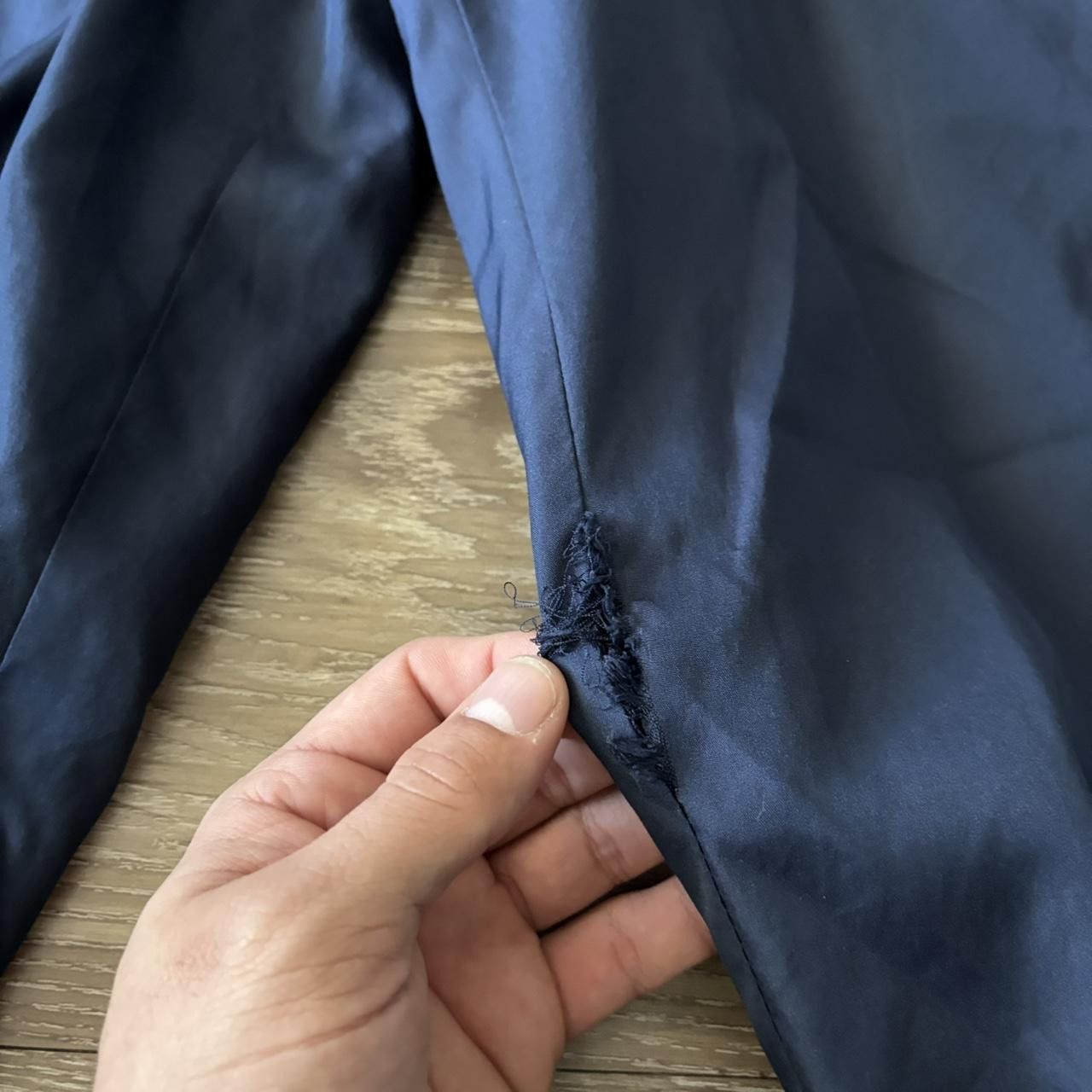 Japanese Brand Crazy Vintage Y2K/2000s Baggy Navy Blue Striped Skater Style Streetwear Track Pants! Size L Size US 32 / EU 48 - 7 Thumbnail