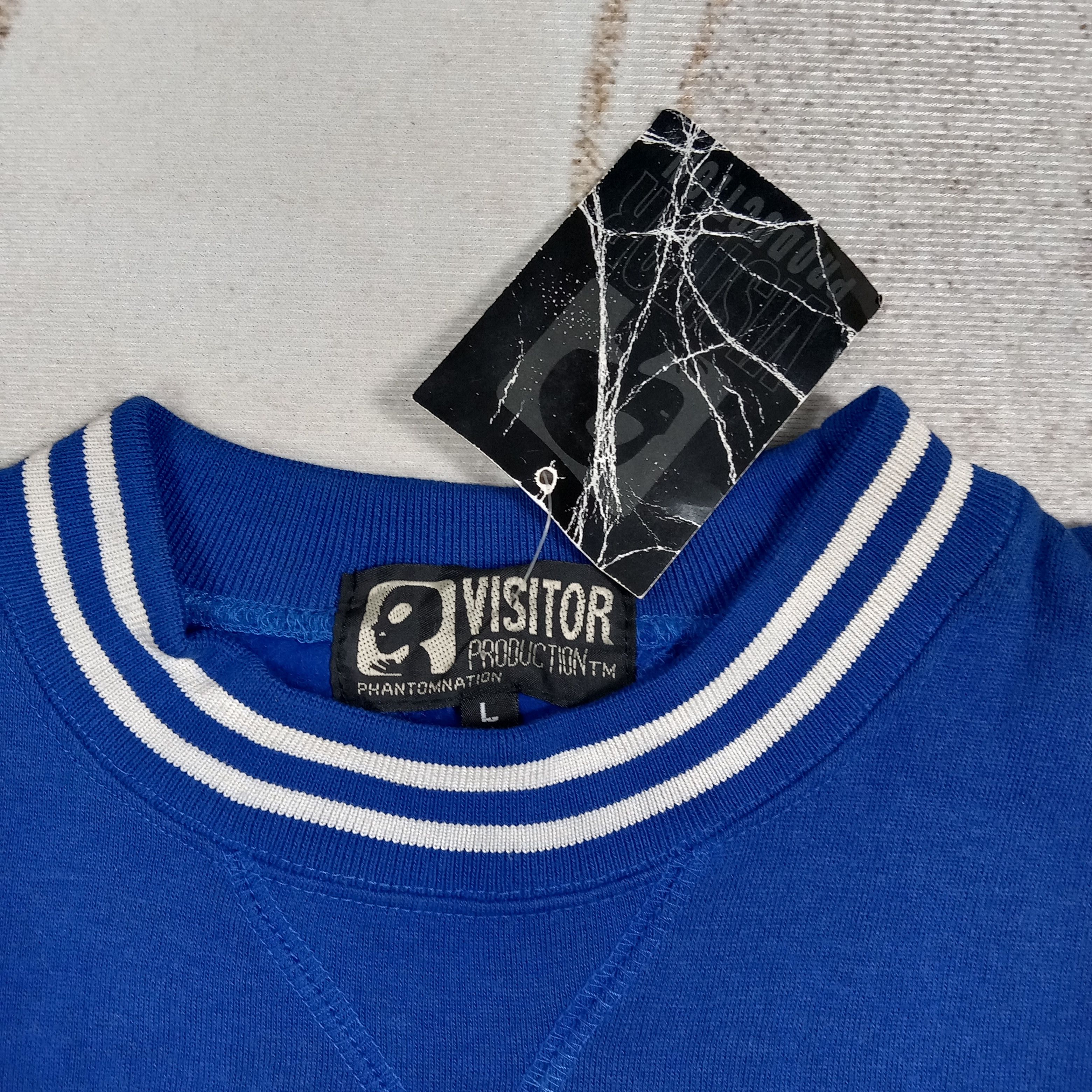 Visitor on Earth ALIEN Visitor Production Streetwear Sweatshirt C271N23 Size US L / EU 52-54 / 3 - 3 Thumbnail