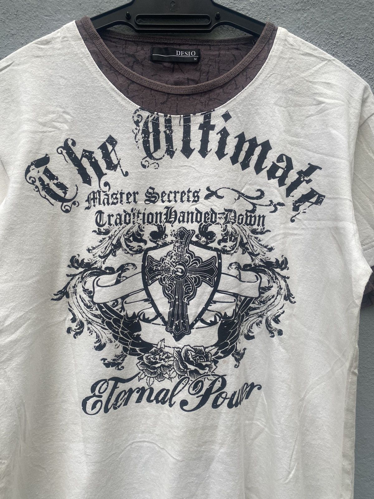Japanese Brand y2k Desio The Ultimate Double Layer Poem Tshirt Size US M / EU 48-50 / 2 - 6 Thumbnail