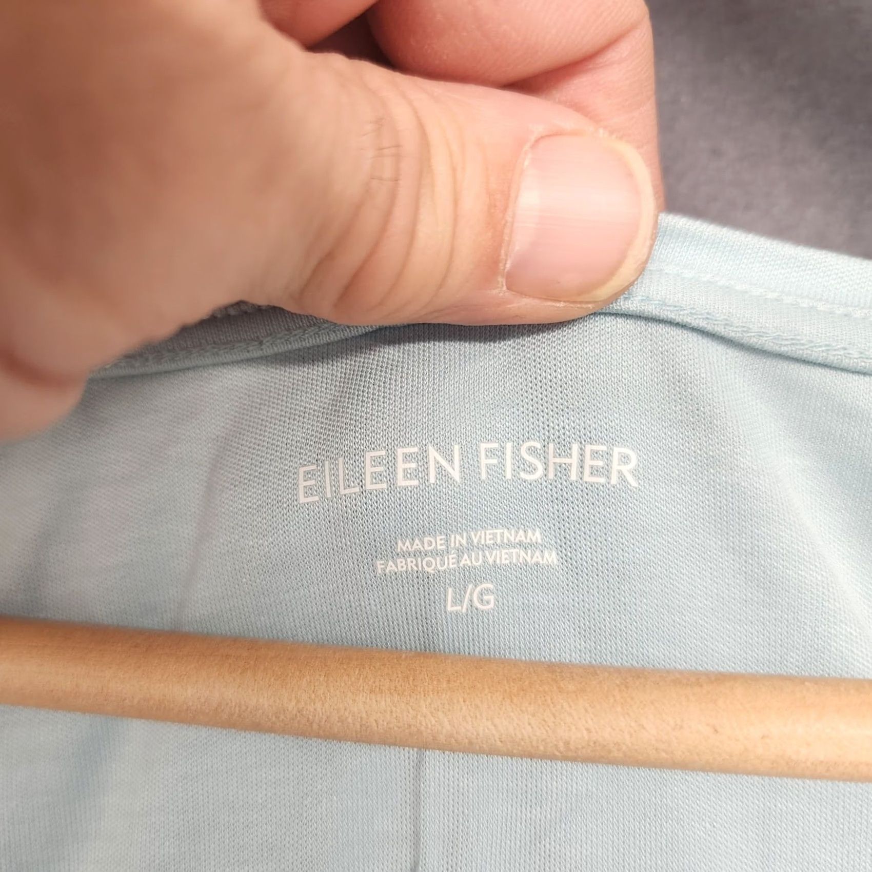 Eileen Fisher Eileen Fisher Tank Top Womens Large Light Blue Tencel Lyocell Stretch Cami Layer Size L / US 10 / IT 46 - 3 Thumbnail