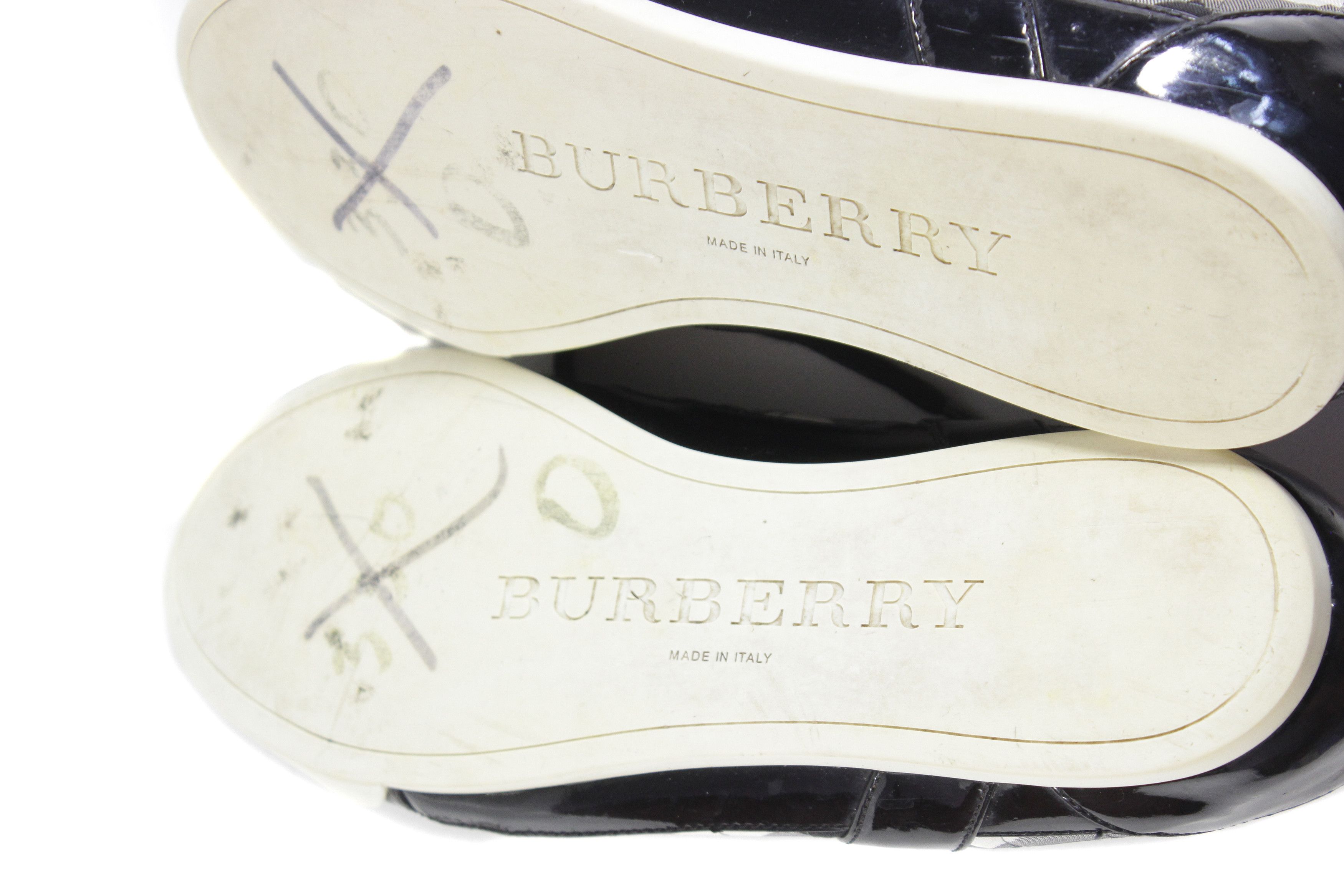 Burberry Nova Check Patent Leather Shoes Size US 8 / IT 38 - 8 Thumbnail