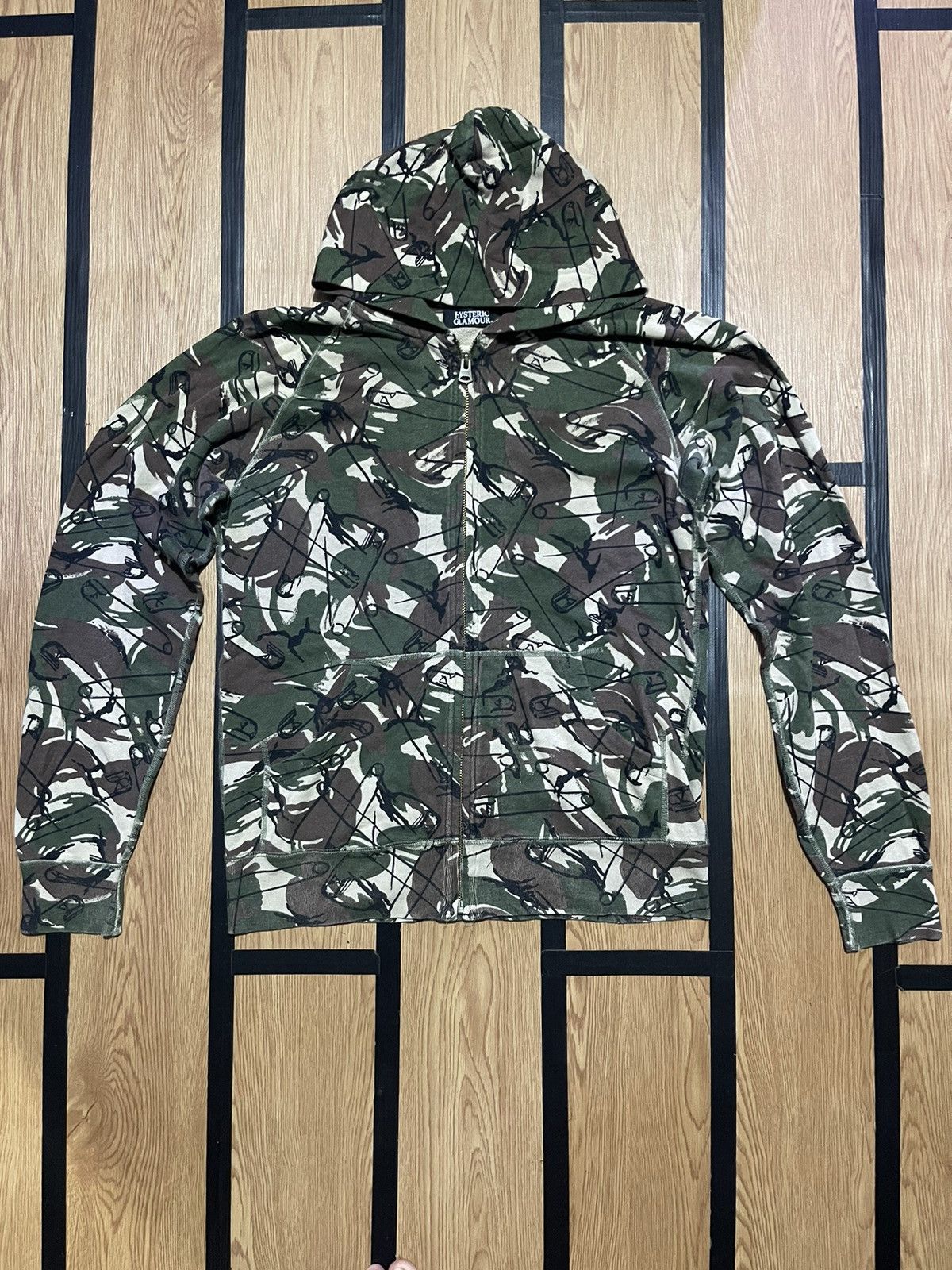 Hysteric Glamour HYSTERIC GLAMOR hoodie zipper style camo | Grailed