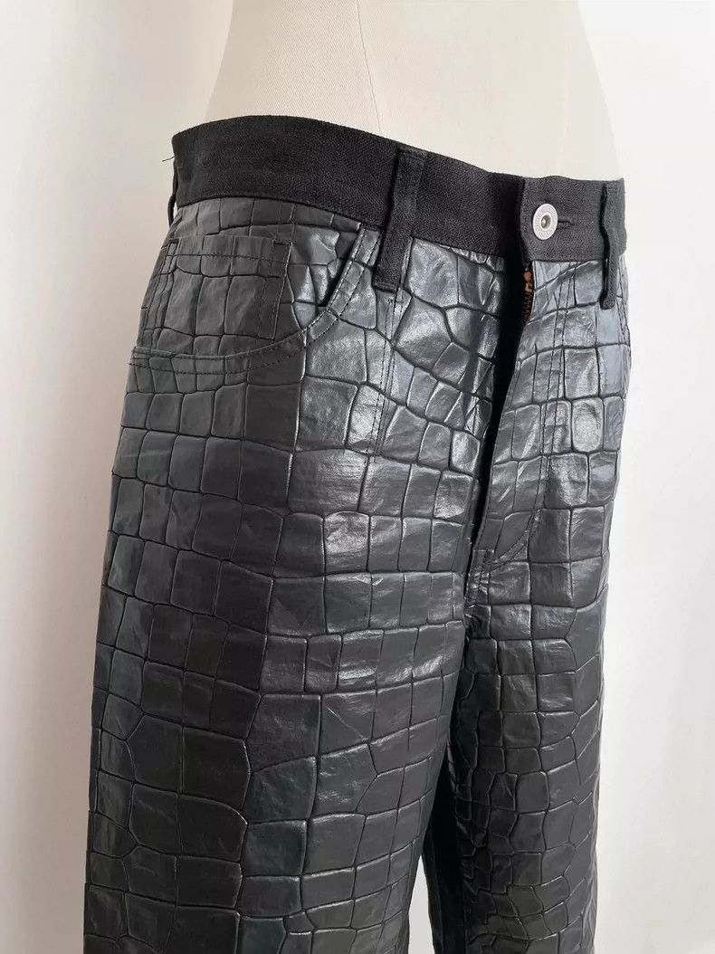 Junya Watanabe Junya Watanabe SizeS 16SS snake-patterned leather wide-leg Size 25" / US 0 / IT 36 - 6 Thumbnail
