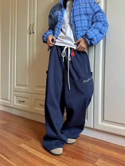 Jean Vintage Y2K street dance hip hop sport baggy sweatpants Size US 32 / EU 48 - 3 Thumbnail