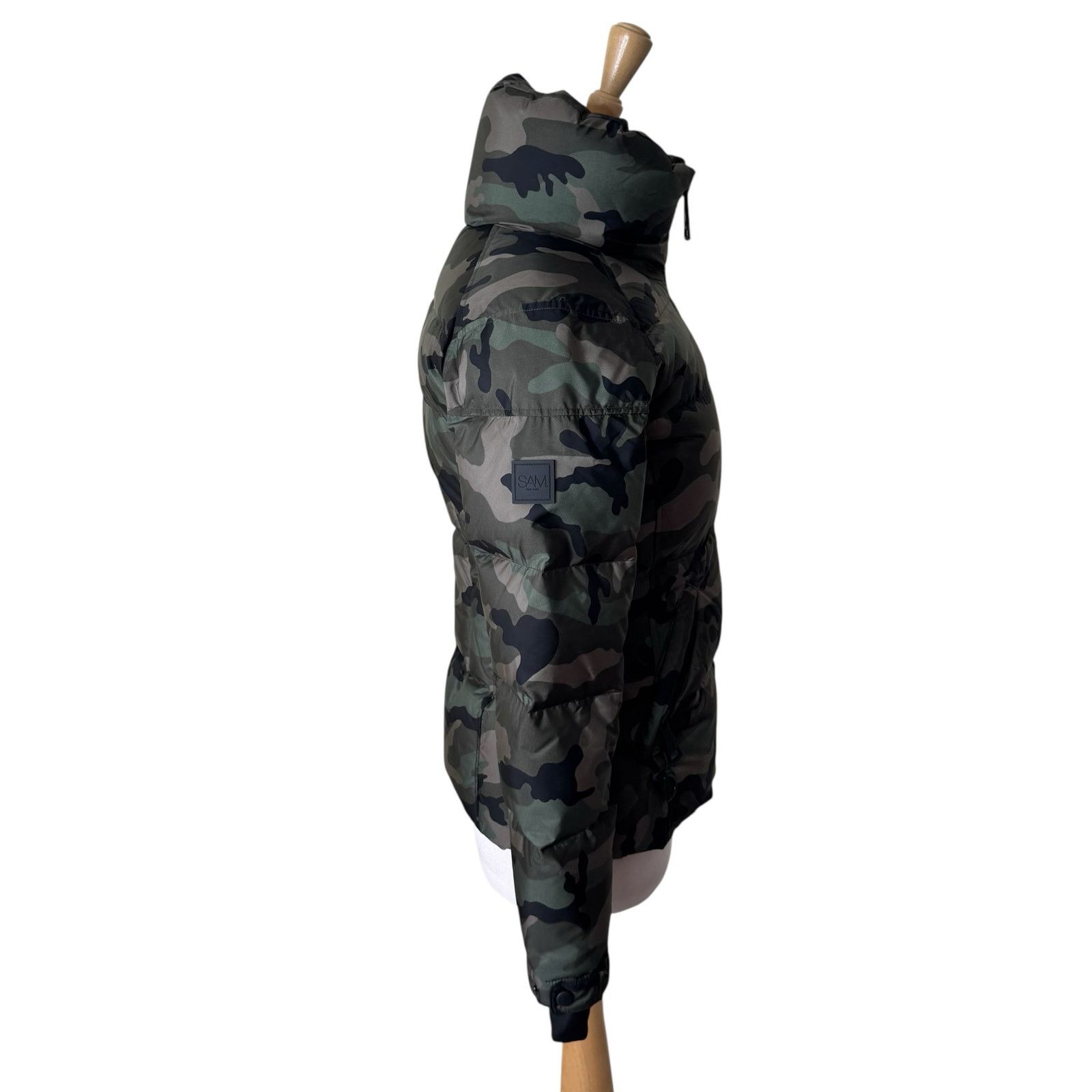 SAM. SAM. New York Camo Freestyle Down Feather Puffer Jacket Size S / US 4 / IT 40 - 3 Thumbnail