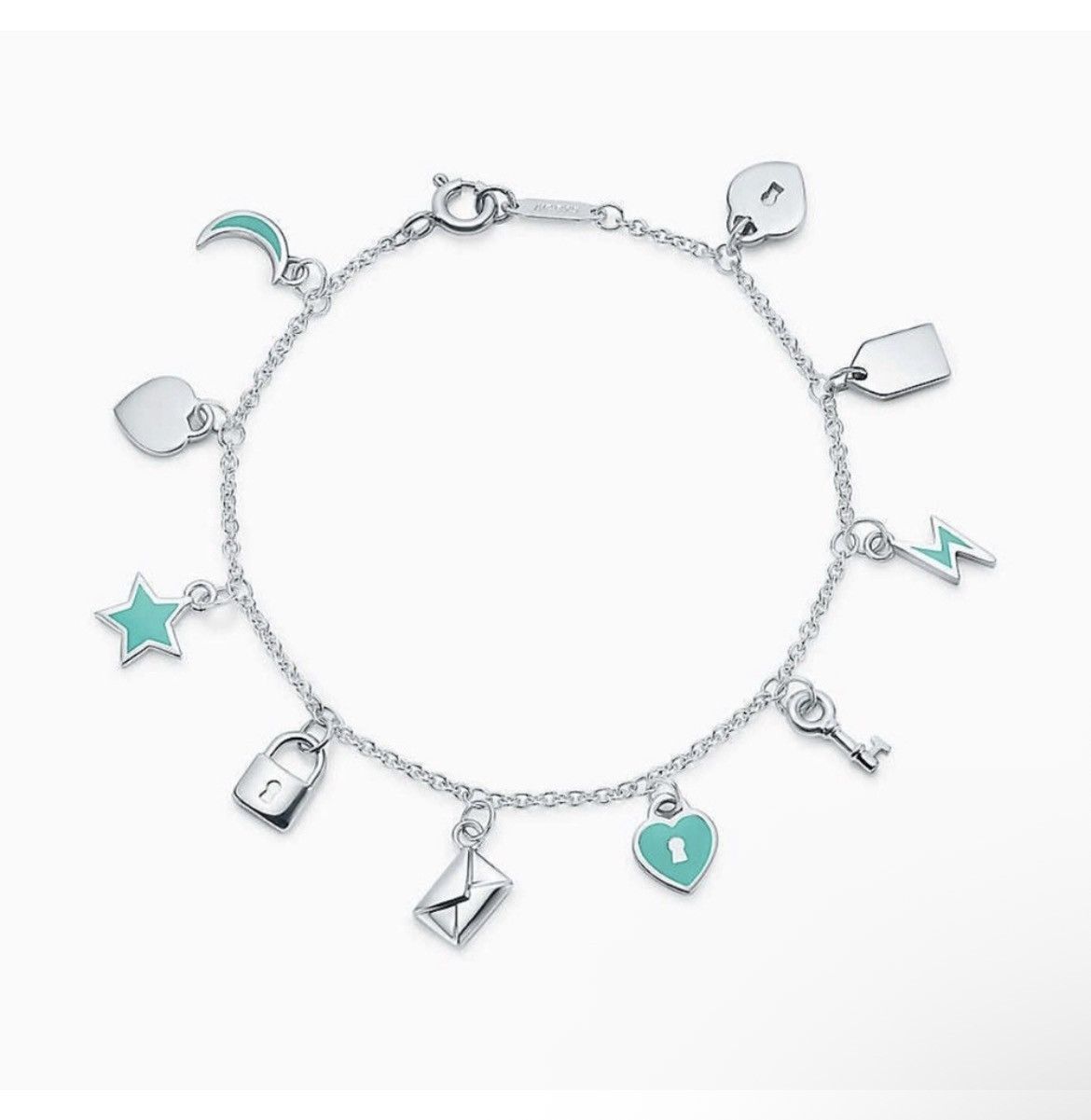 Tiffany & Co. Authentic Tiffany & Co Love Note 925 Sterling Charm Bracelet Size ONE SIZE - 1 Thumbnail