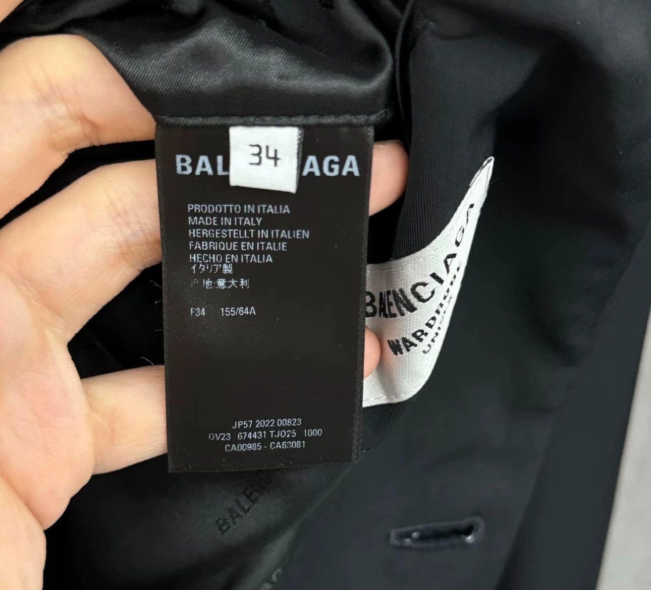 Balenciaga 99% New Balenciaga Suit Jacket Size 34R - 4 Thumbnail