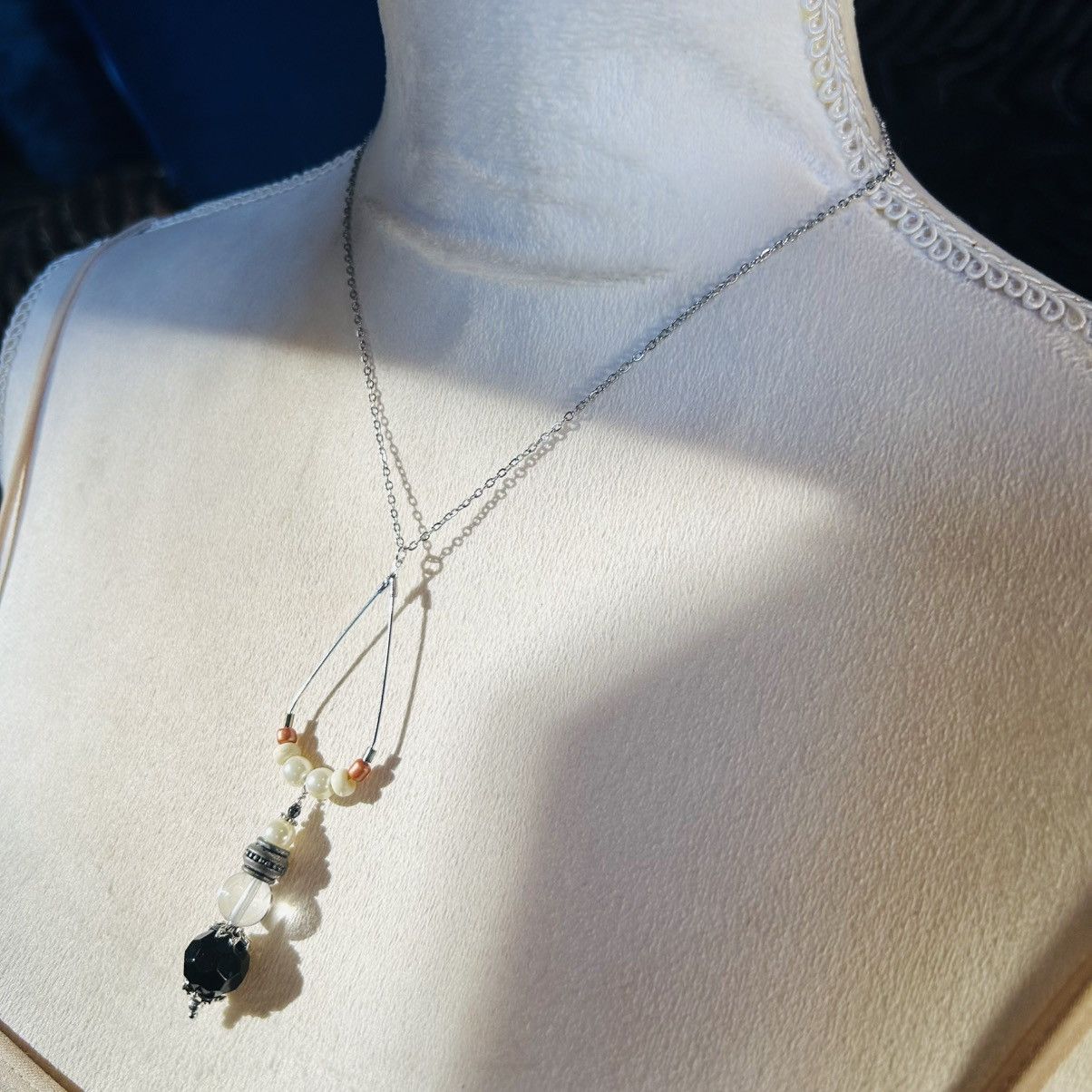 Handmade Handcrafted vintage bead changeable charm pendant necklace Size ONE SIZE - 4 Thumbnail