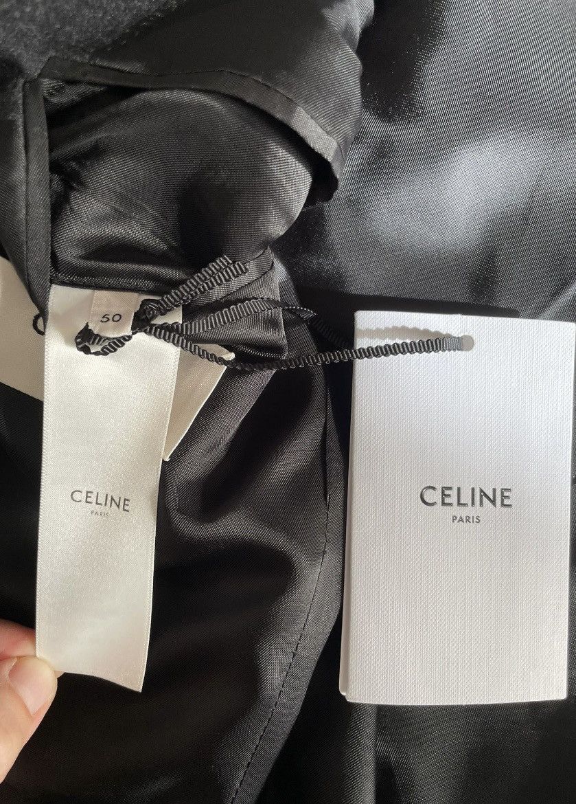Celine × Hedi Slimane FW24 Runway 3 Buttons Mods Blazer Jacket Japanese Flannel Size 50R - 11 Thumbnail