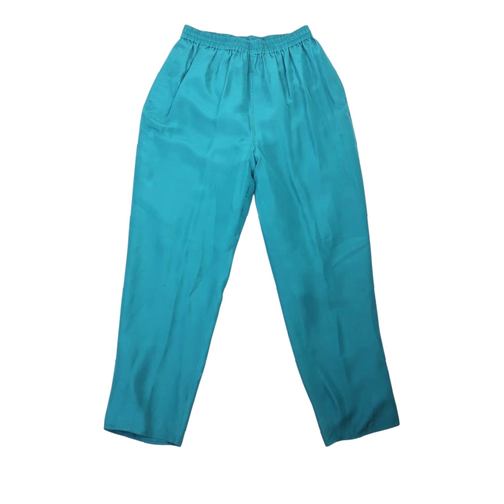 Vintage VINTAGE Chili Pepper Teal Green Ruched Silk Track Suit Set L Women 90s Hustle Heat 90s Theme Size L / US 10 / IT 46 - 4 Thumbnail