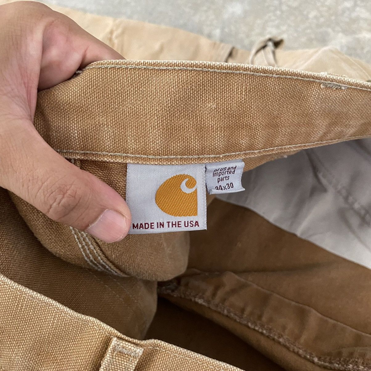 Carhartt Vintage Carhartt Double Knee Faded Tan Carpenter Pants Size US 34 / EU 50 - 14 Thumbnail