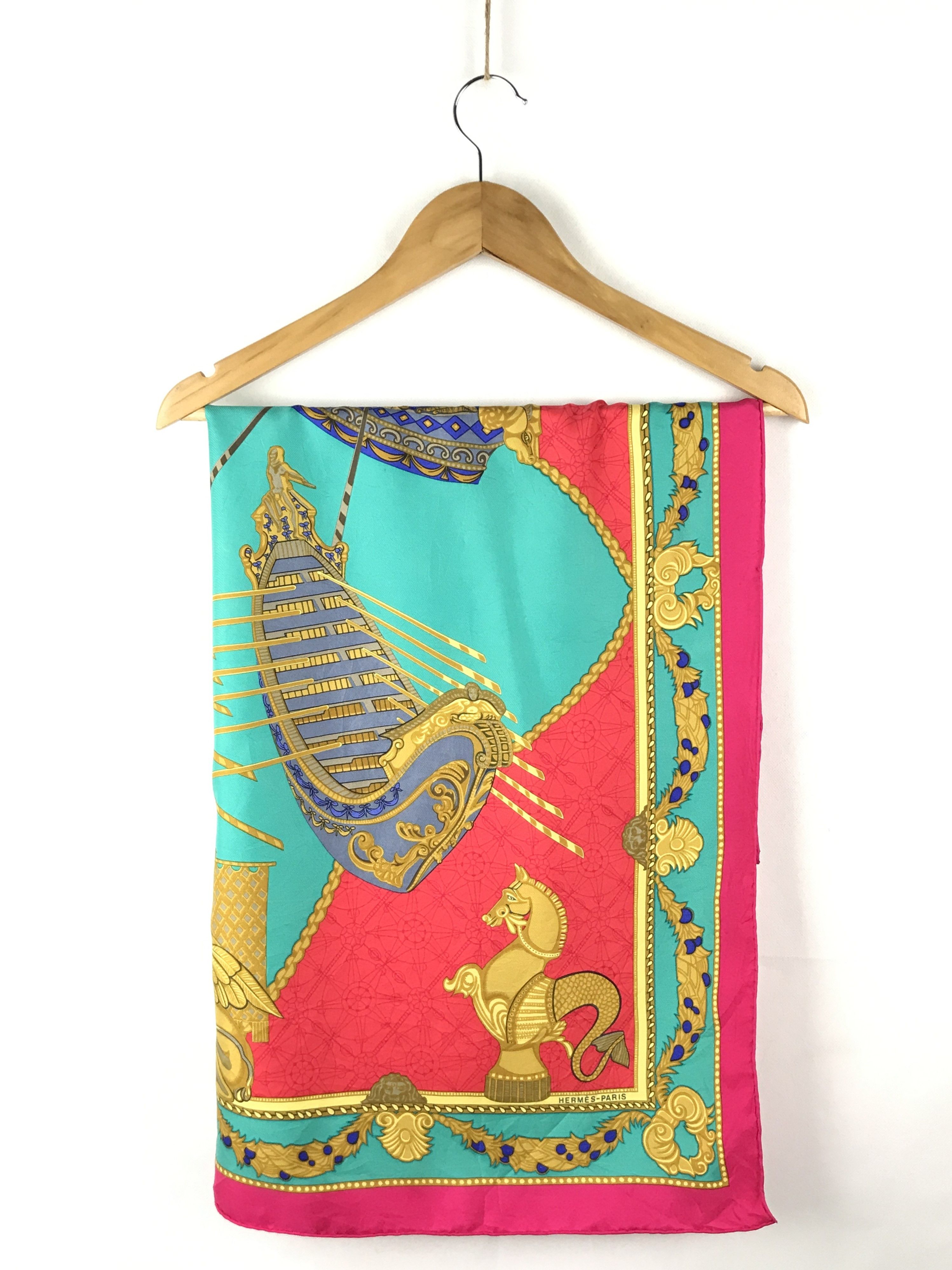 Hermes × Vintage Vintage Hermes Silk Scarf Size ONE SIZE - 2 Thumbnail
