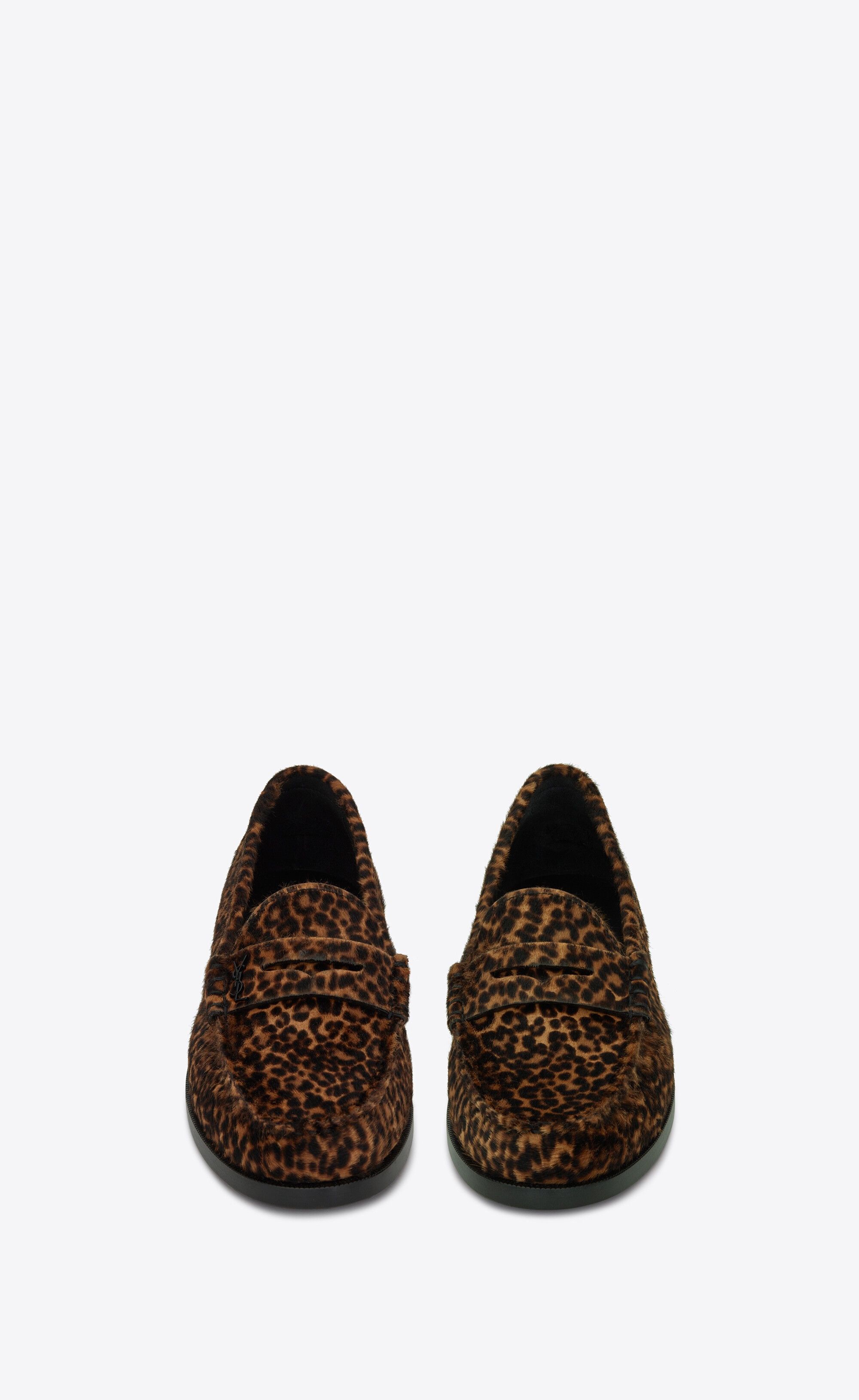 Saint Laurent Paris o1tp1o1224 Le Loafer Penny Slippers in Leopard Size US 6 / IT 36 - 3 Thumbnail