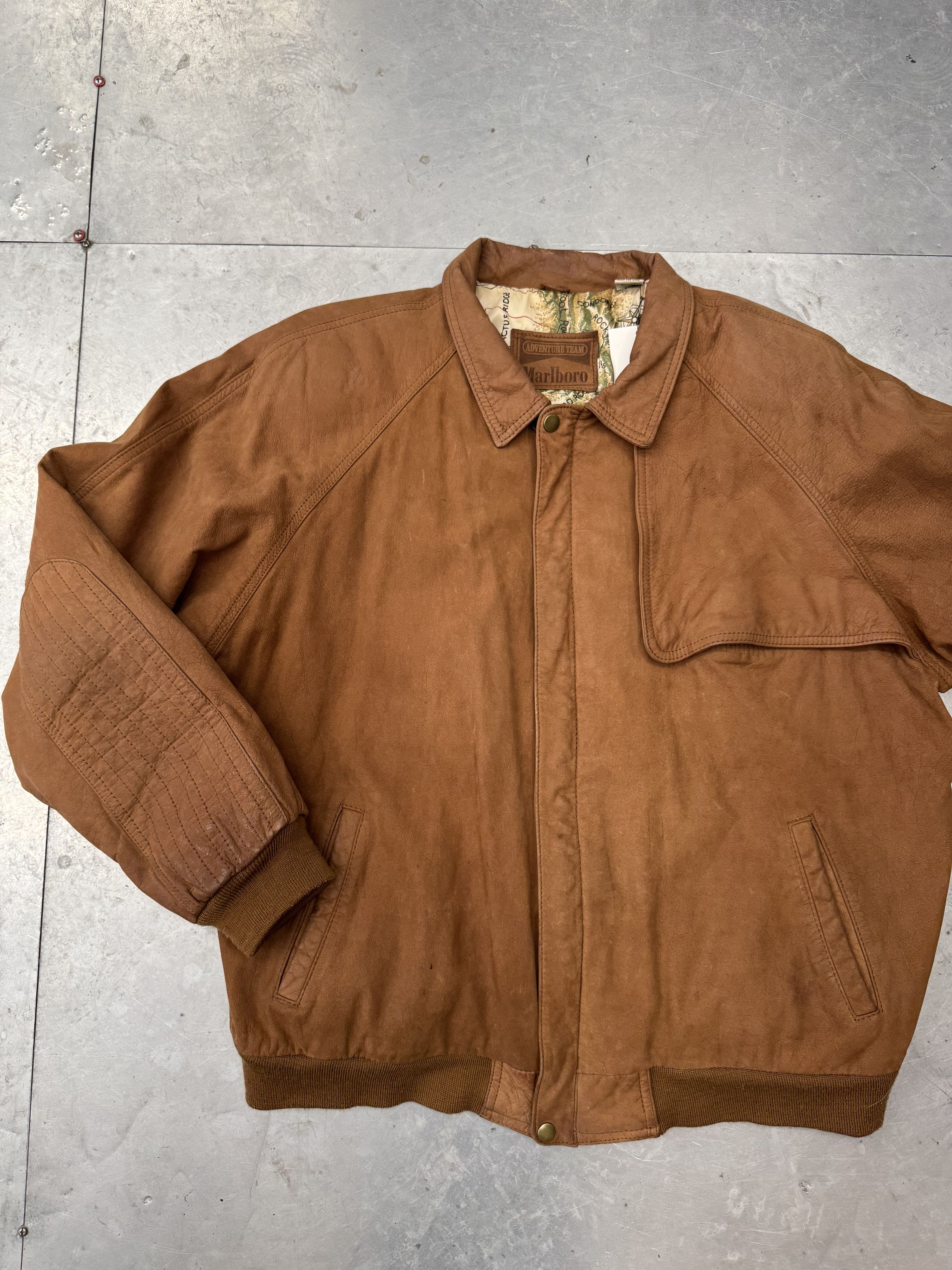 Marlboro Vintage Aviator Jacket Size US XL / EU 56 / 4 - 1 Thumbnail