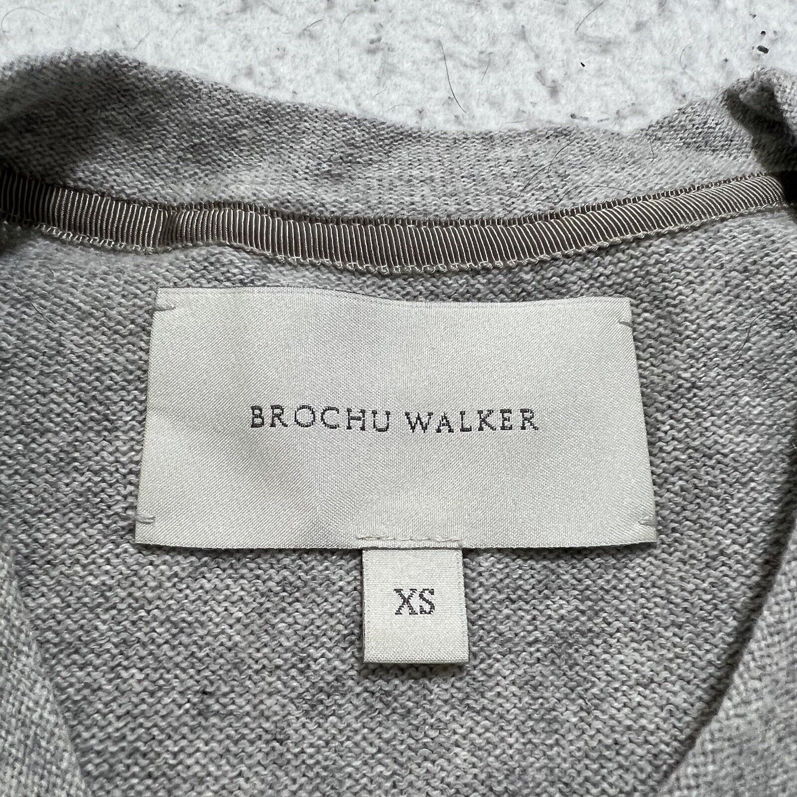Brochu Walker Brochu Walker XS Cashmere Crewneck Sweater Vest Gray Size XS / US 0-2 / IT 36-38 - 3 Thumbnail