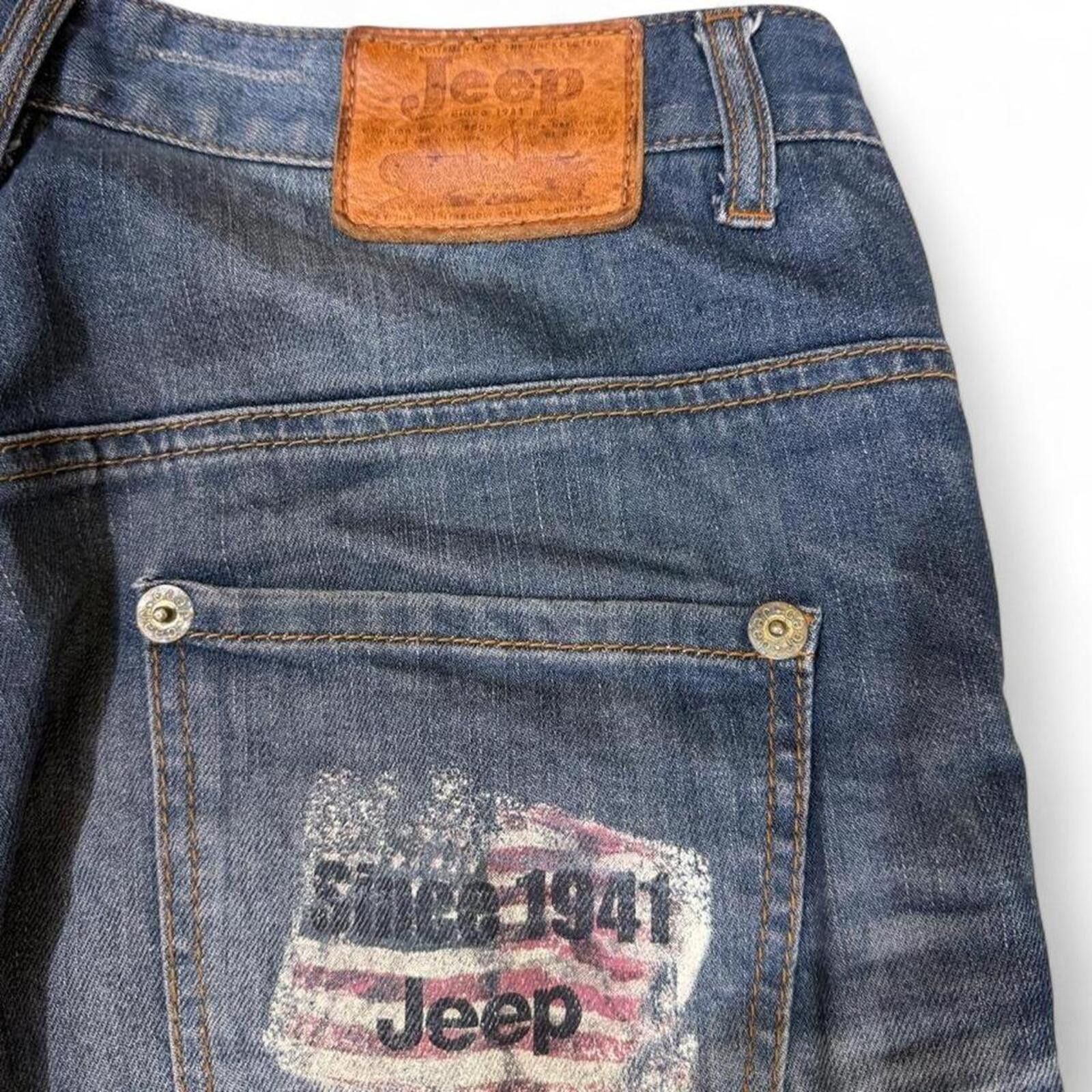 Jeep Vintage jeep dirty shade denim jeans Size 30" / US 8 / IT 44 - 6 Thumbnail