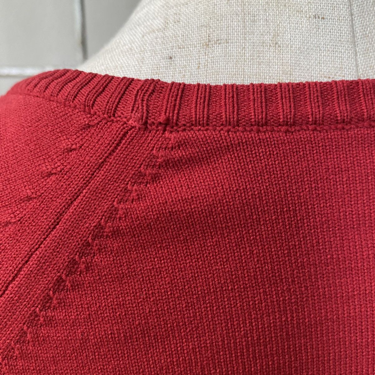 Miu Miu Miu Miu Red Square-Neck Short Sleeve Knit Top Size S / US 4 / IT 40 - 24 Thumbnail