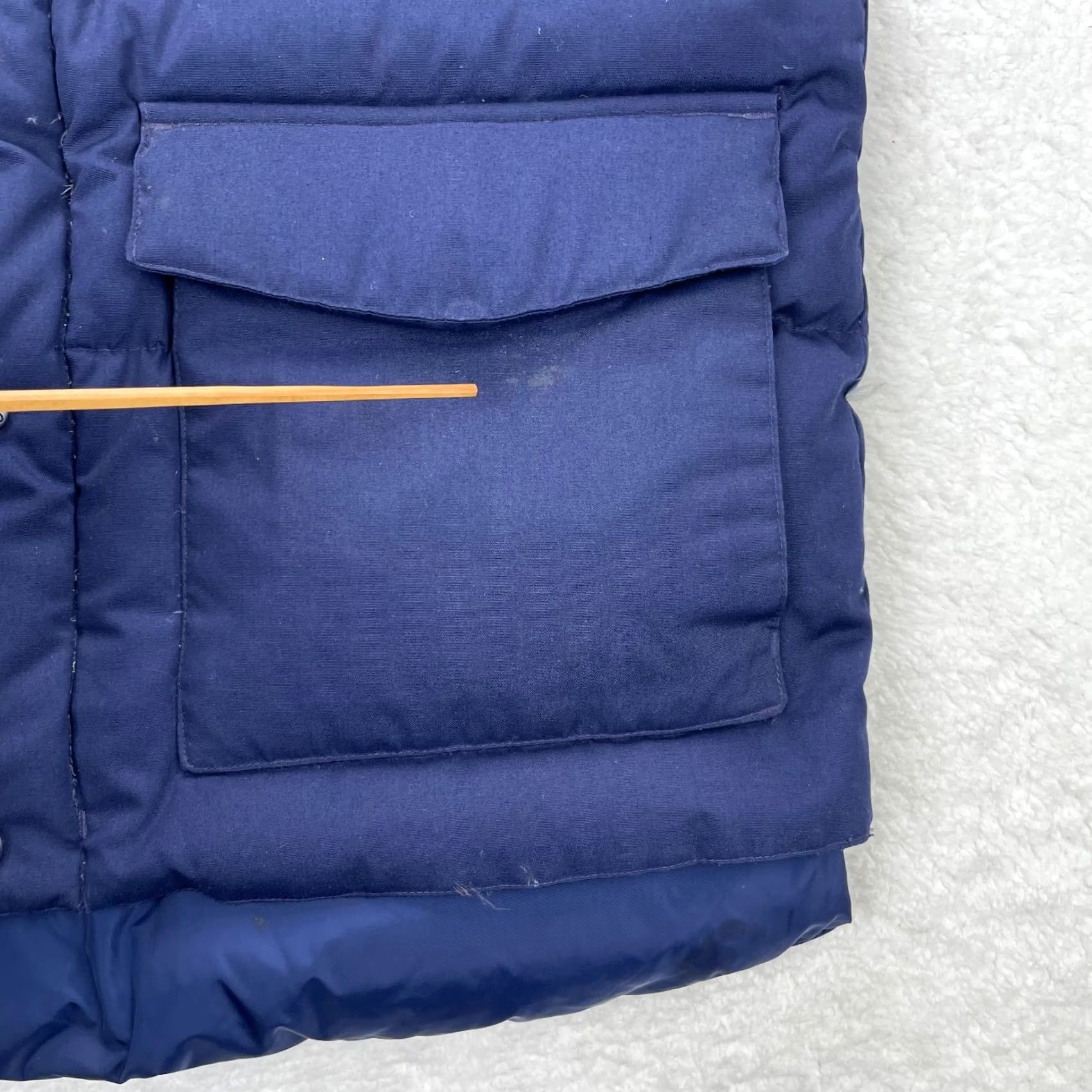 Vintage VTG Cabela's Vest Mens Medium Blue Goose Down Puffer Parka Mock Snap Hiking Size M Size US M / EU 48-50 / 2 - 5 Thumbnail